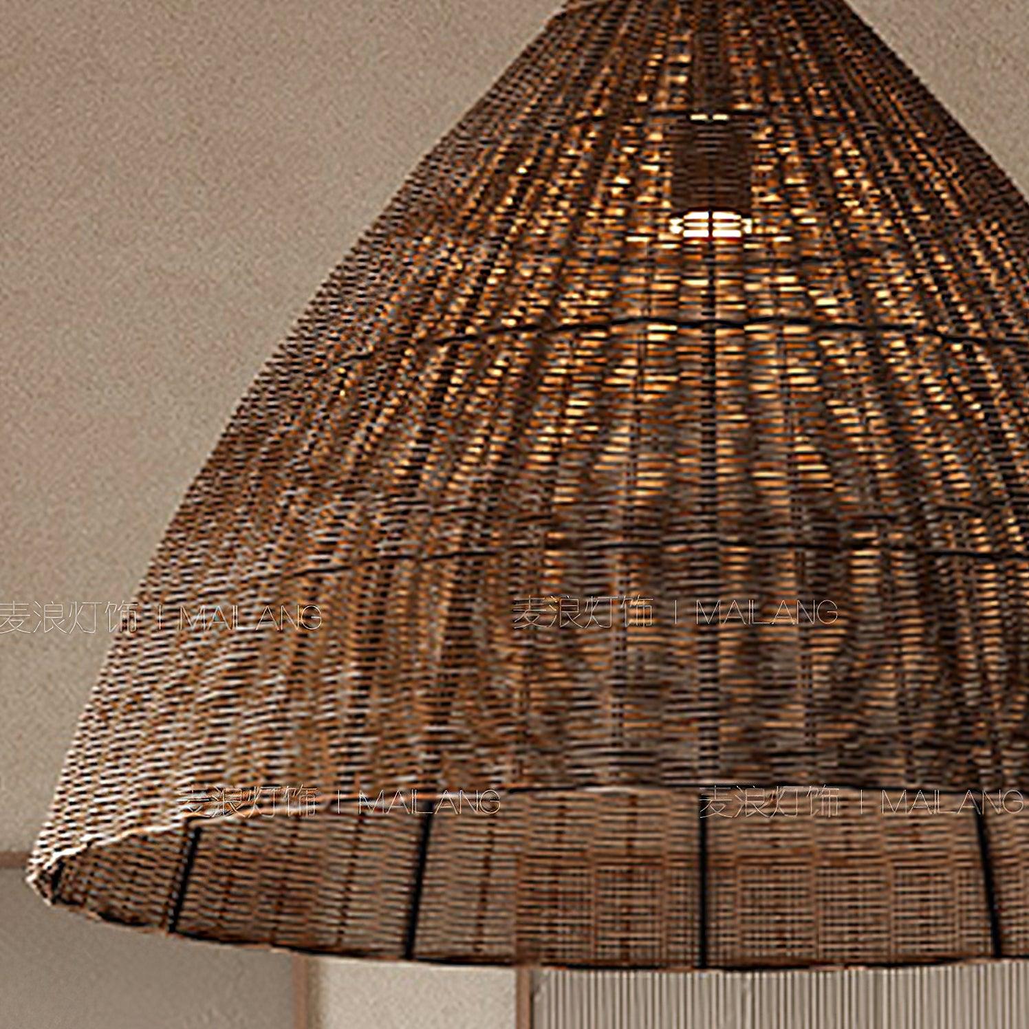 Nytheos Künstlerische Natur Rattan Pendelleuchte-Letslighting