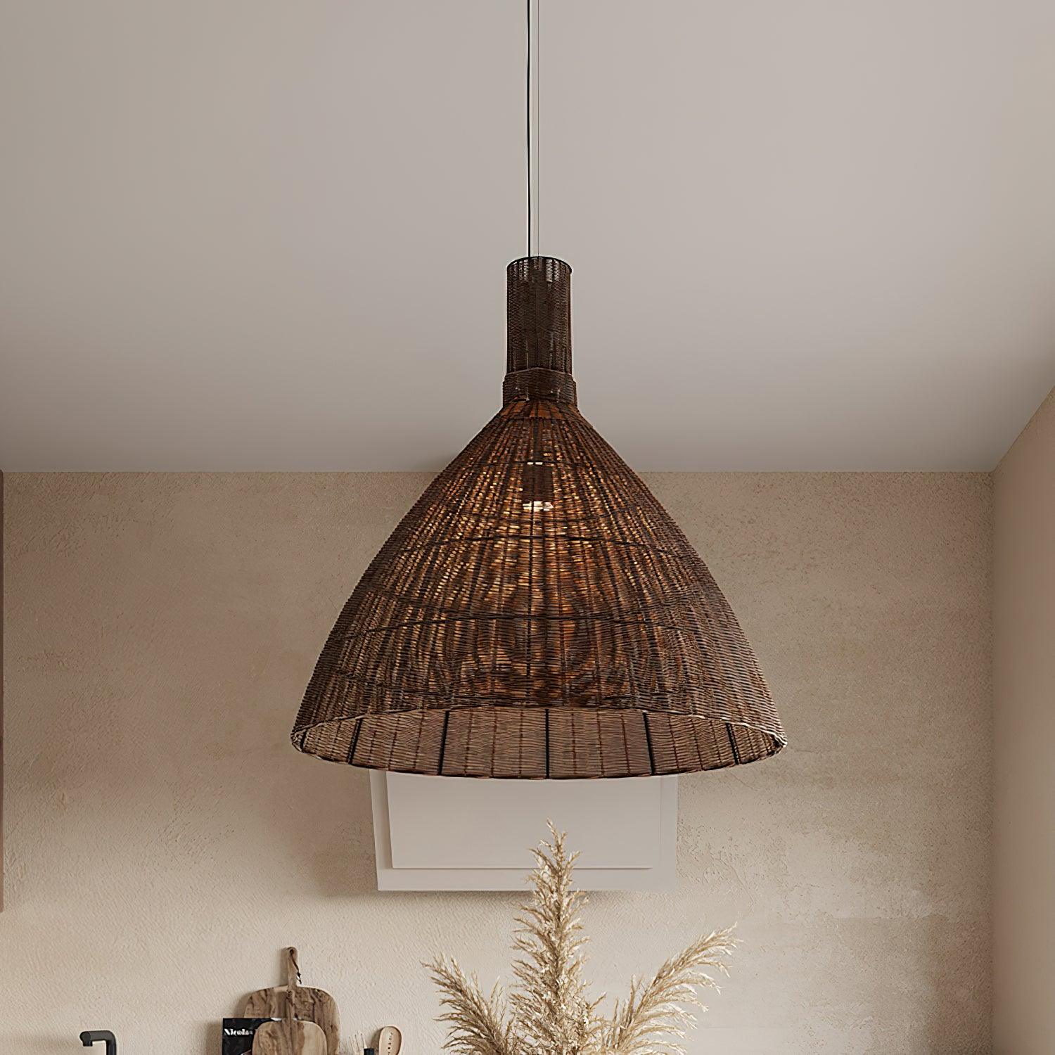 Nytheos Künstlerische Natur Rattan Pendelleuchte-Letslighting