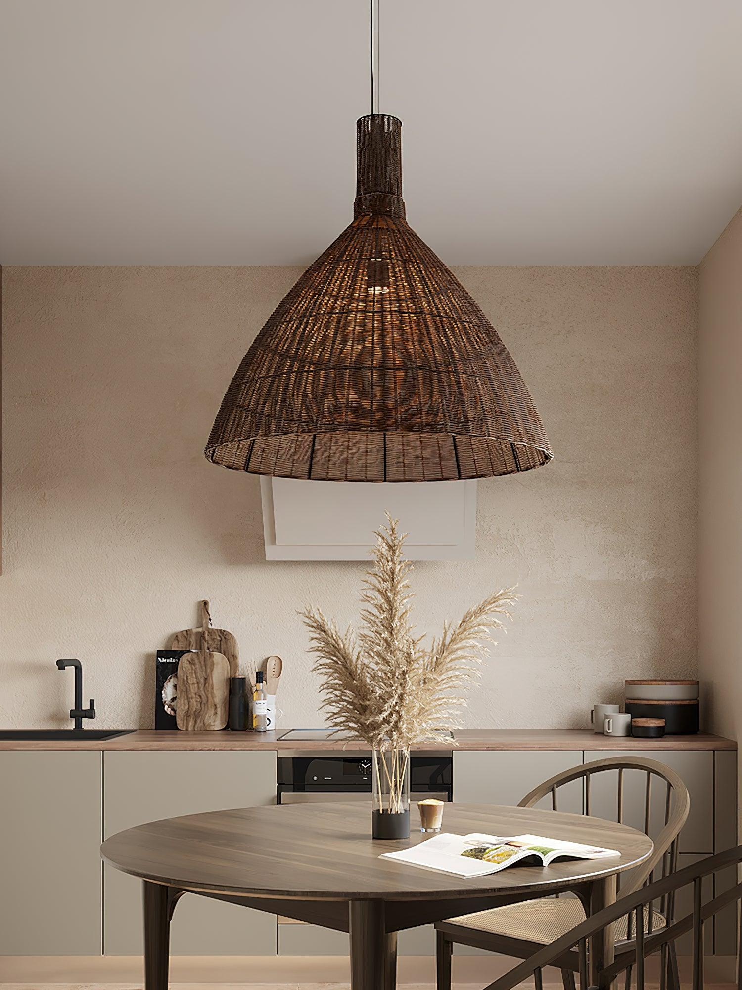 Nytheos Künstlerische Natur Rattan Pendelleuchte-Letslighting