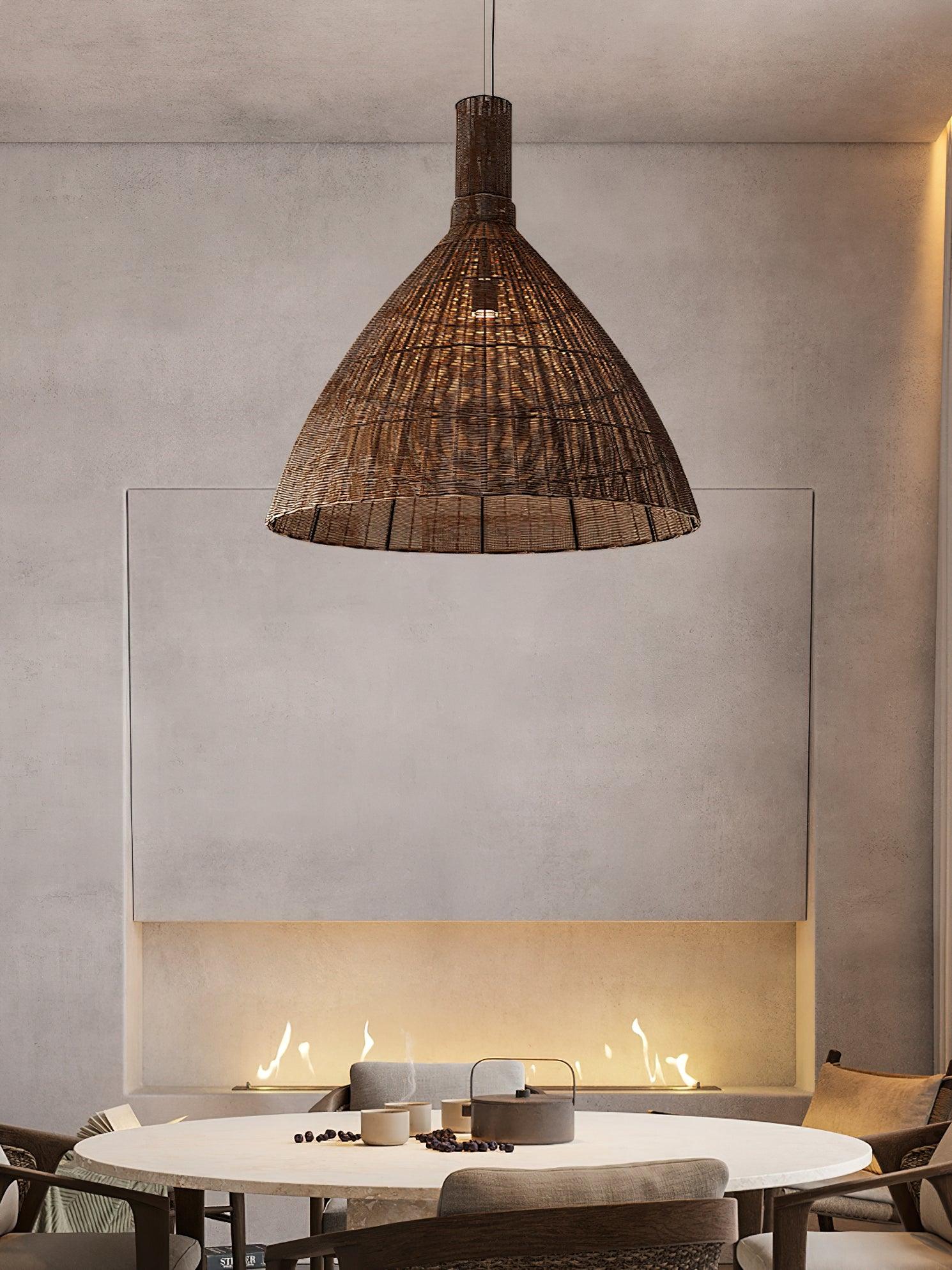 Nytheos Künstlerische Natur Rattan Pendelleuchte-Letslighting