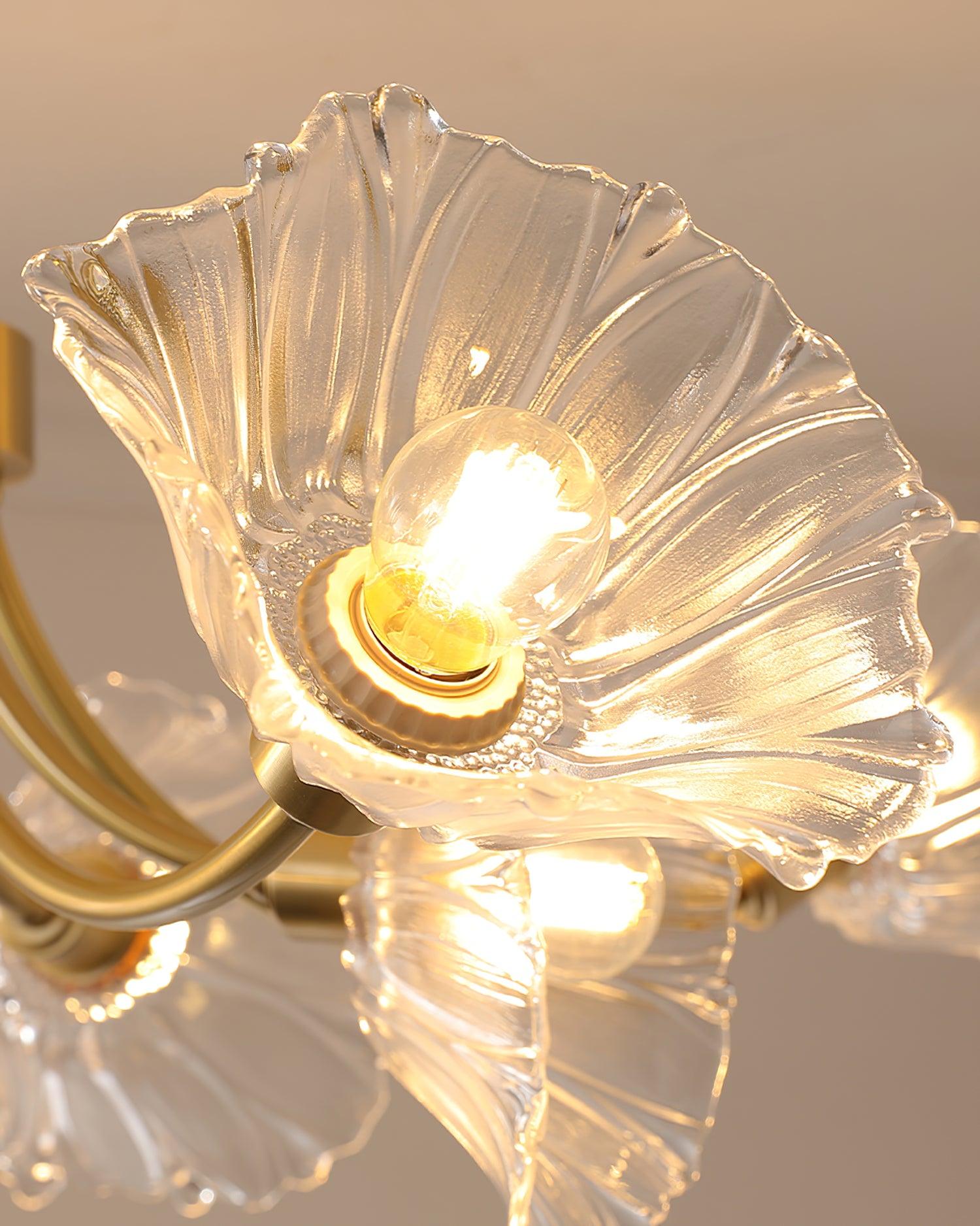 Kalin Flower Glass Chandelier - Blowlighting