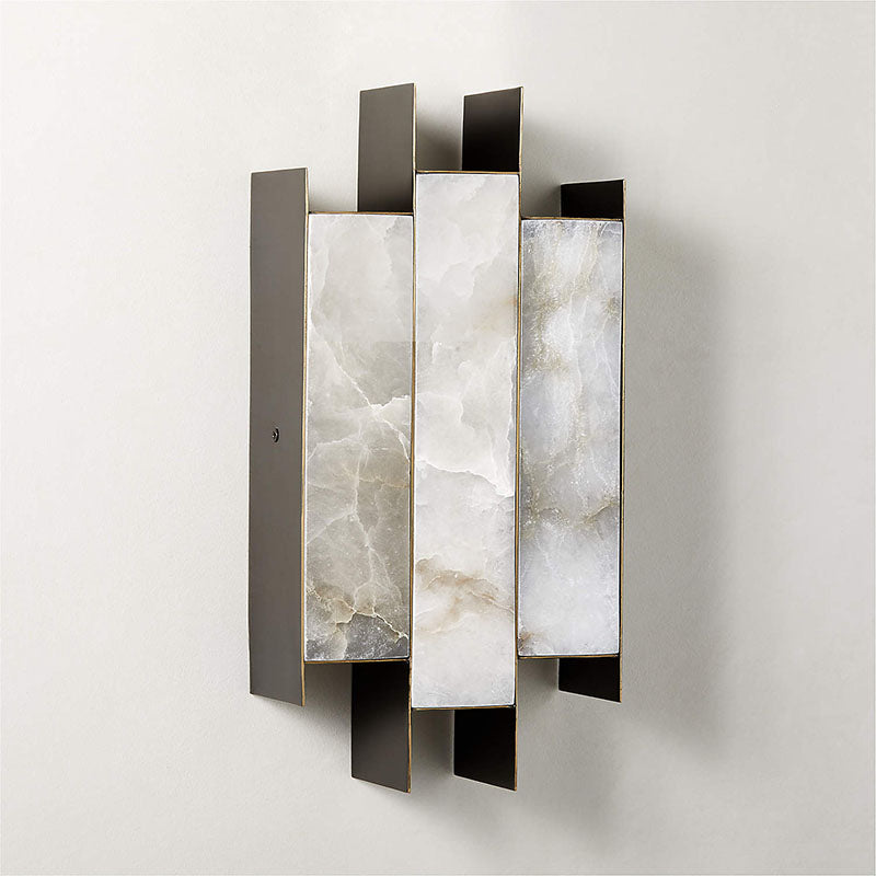 Vavynor Individual Creativity Brass Alabaster Wall Lamp - Letslighting
