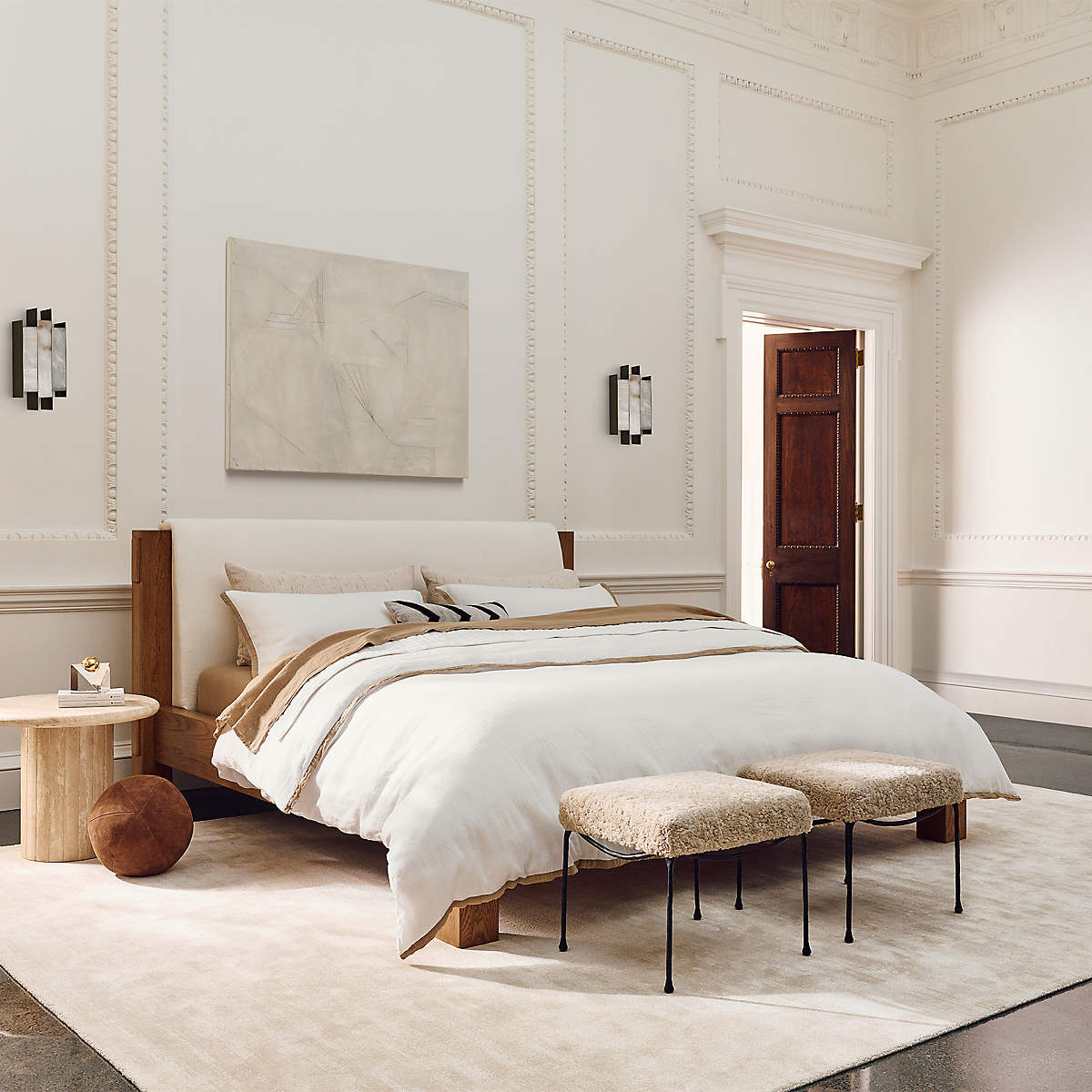 Vavynor Individual Creativity Brass Alabaster Wall Lamp - Letslighting