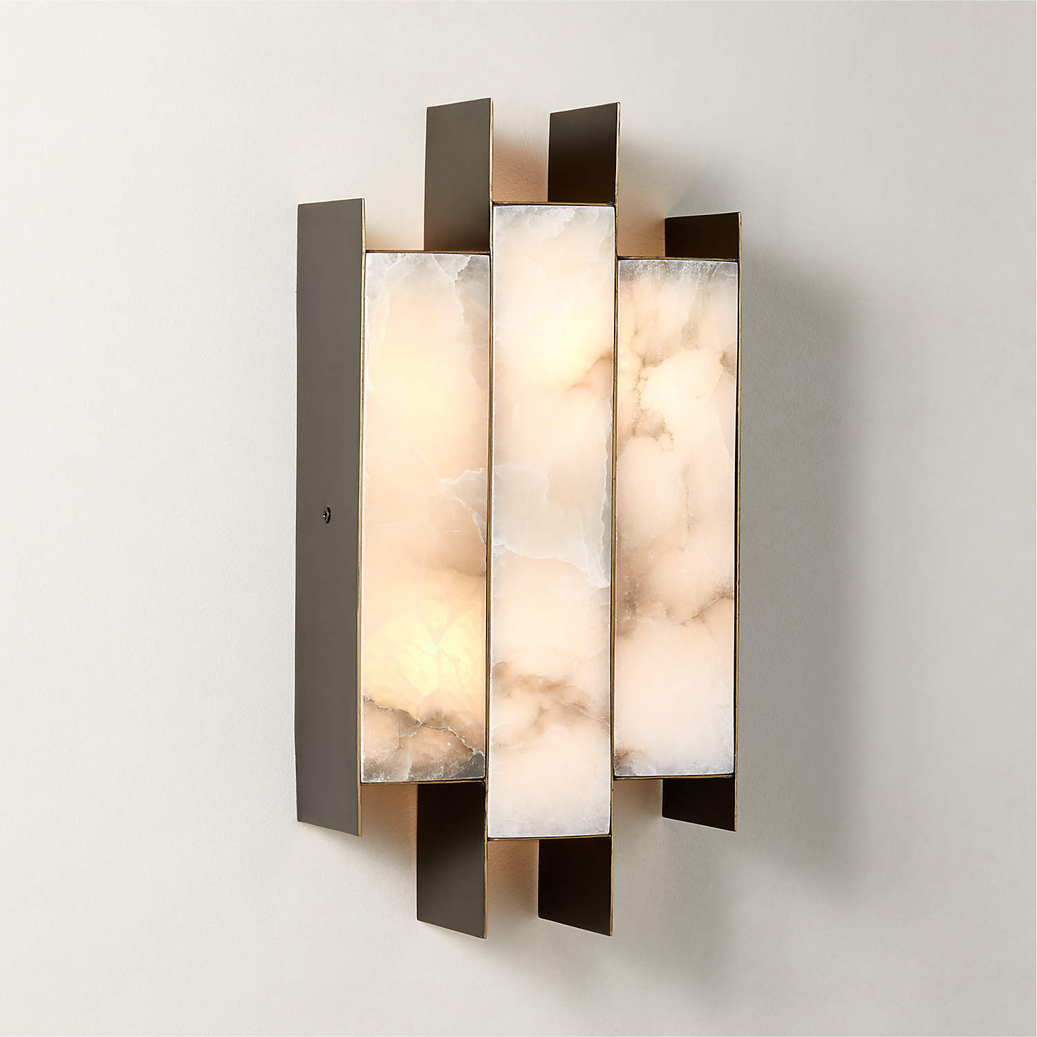 Vavynor Individual Creativity Brass Alabaster Wall Lamp - Letslighting