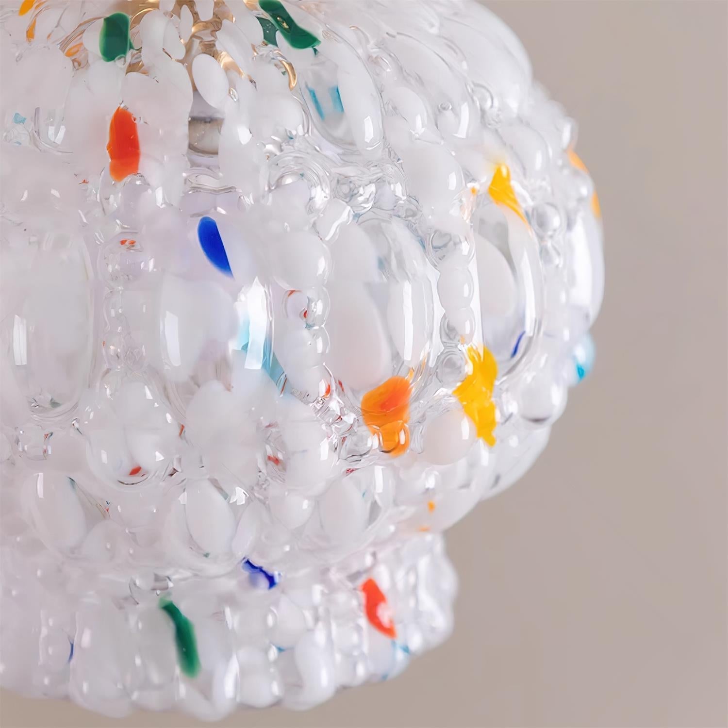 Jovik Pendelleuchte Vintage Glas Strukturiert Messing-Letslighting