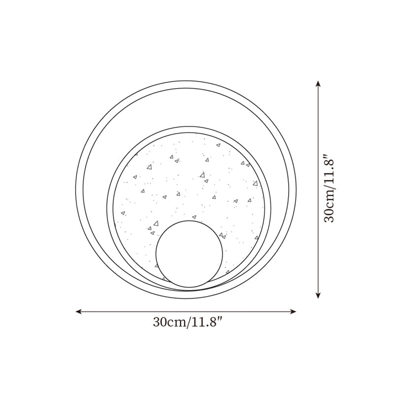 Ritta Wall Lamp Travertine Circular Wooden Frame - Letslighting