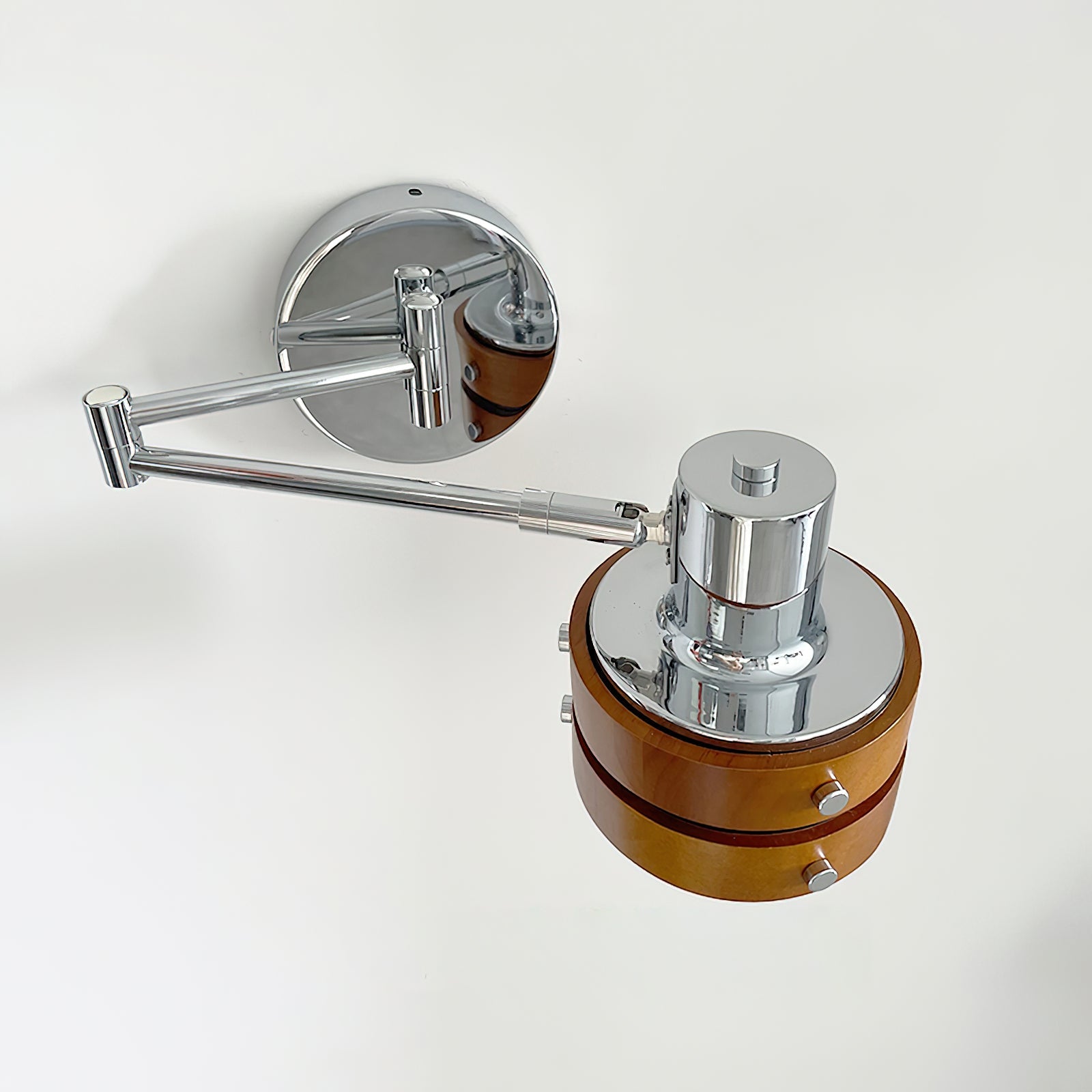 Wandleuchte Metall Holz Fass Schirm Verstellbar Mid-Century-Letslighting