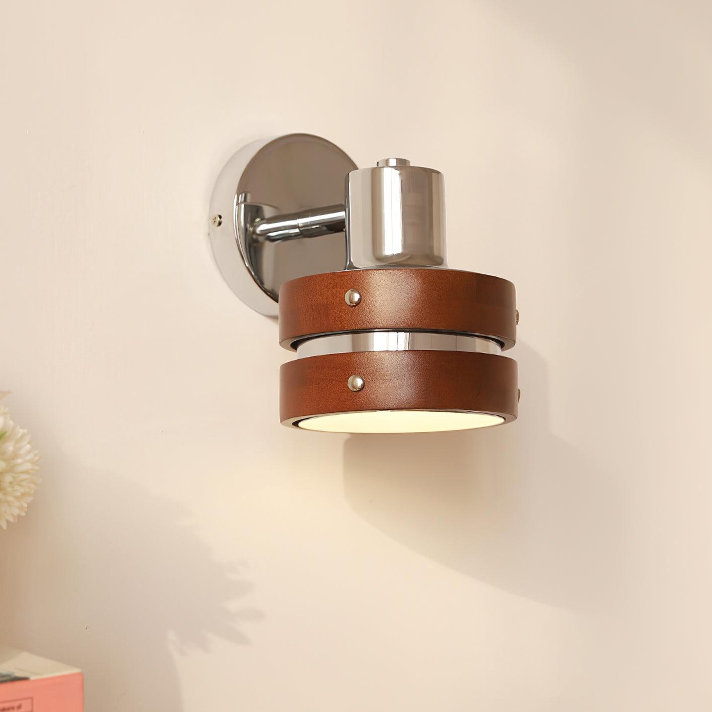 Wandleuchte Metall Holz Fass Schirm Verstellbar Warm Glow-Letslighting