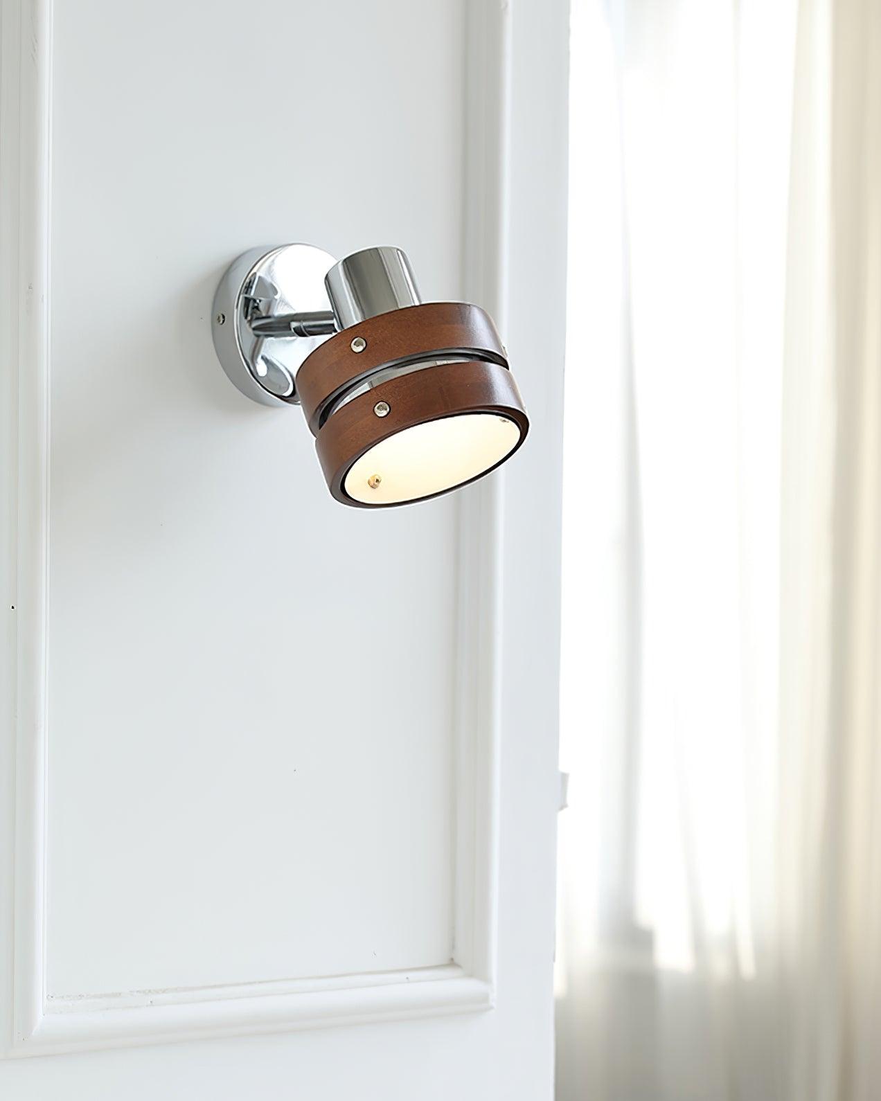 Wandleuchte Metall Holz Fass Schirm Verstellbar Warm Glow-Letslighting