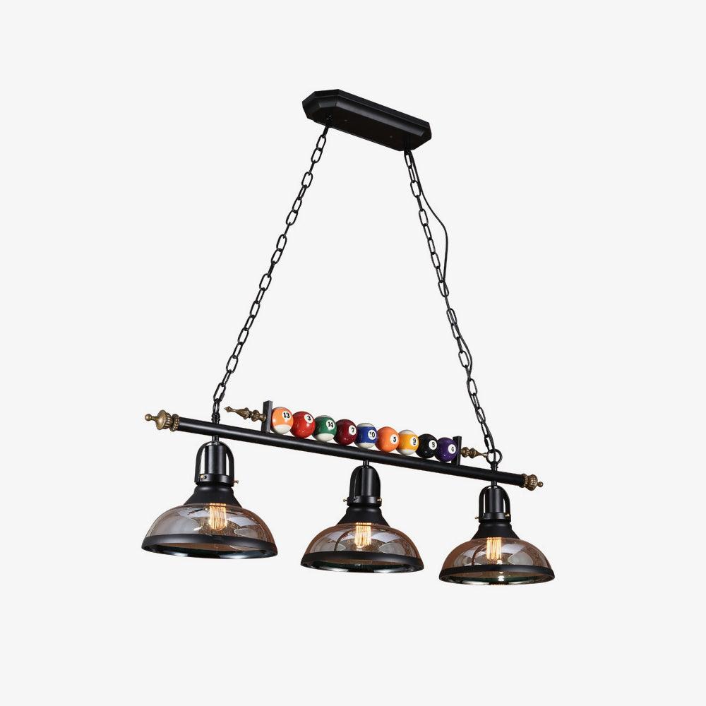 Lustra Kronleuchter Billardkugeln Schwarz Glas Modern-Letslighting