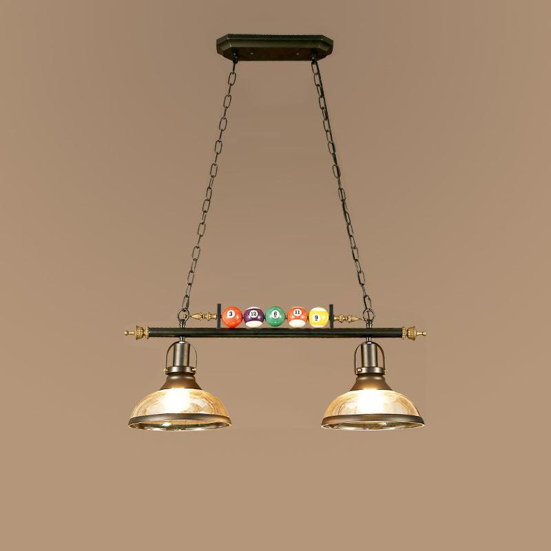 Lustra Kronleuchter Billardkugeln Schwarz Glas Modern-Letslighting