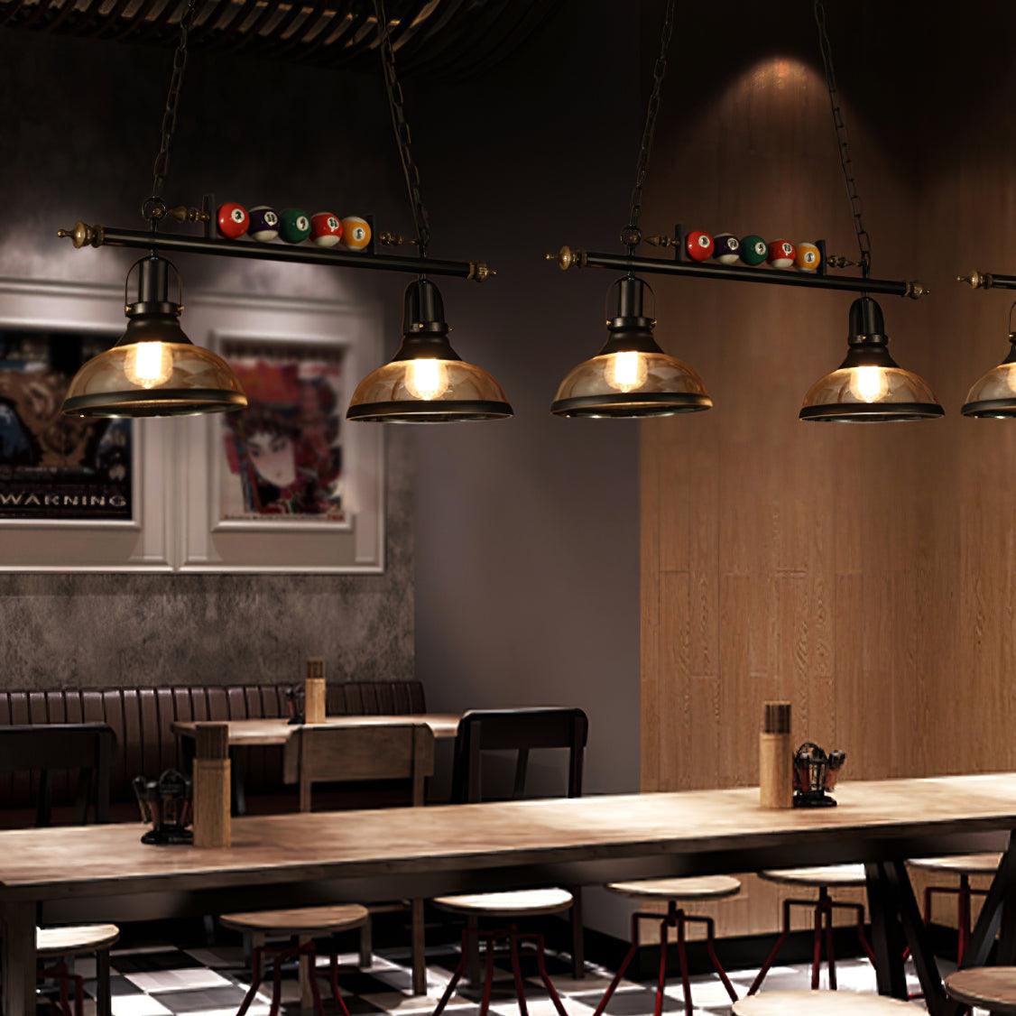 Lustra Kronleuchter Billardkugeln Schwarz Glas Modern-Letslighting