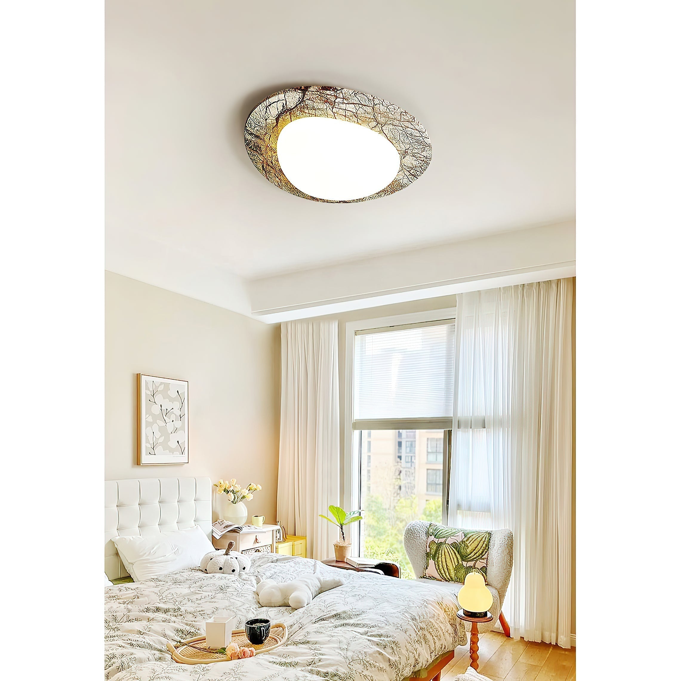 Cishaora Weißer Marmor Deckenleuchte-Letslighting