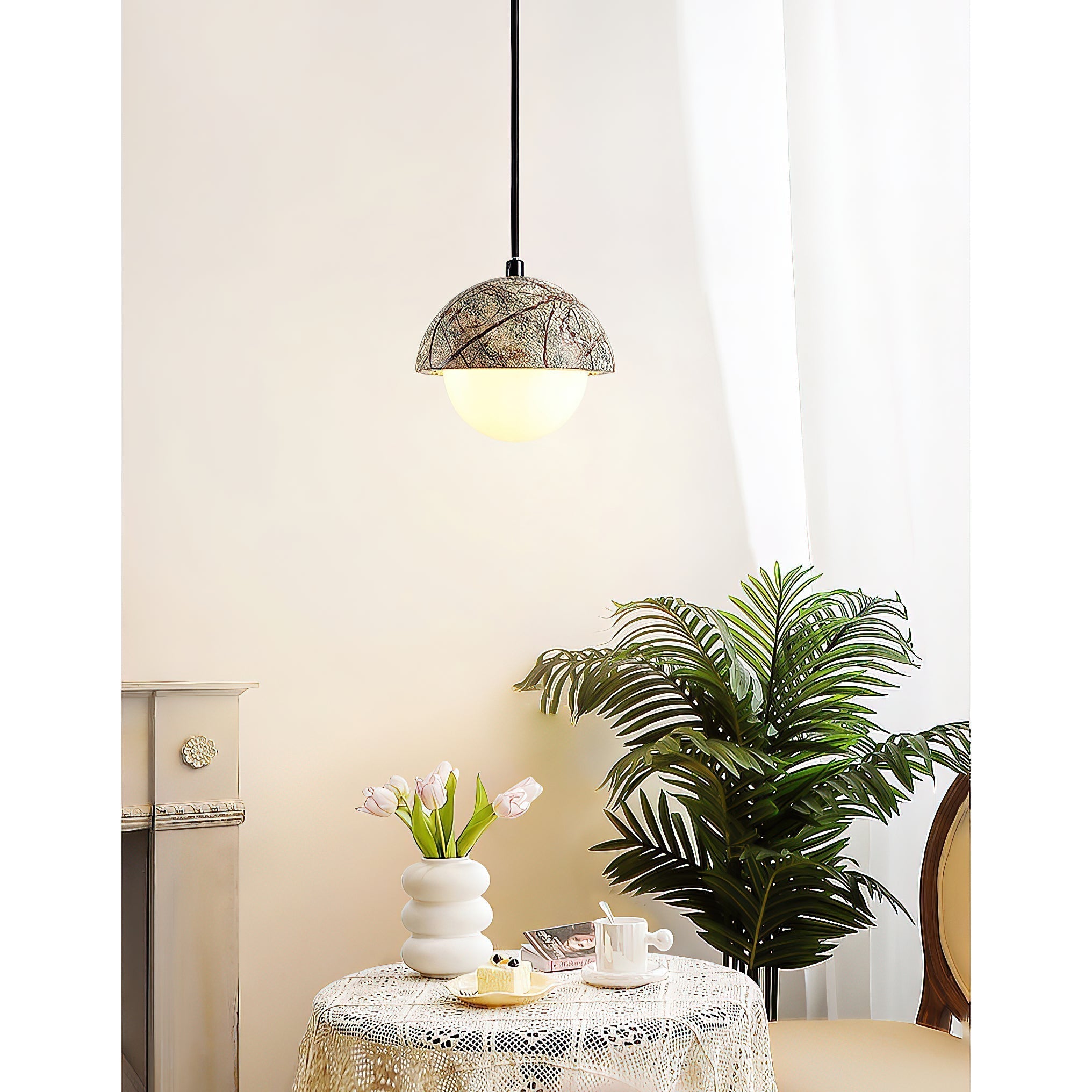 Lylorarae Modern Minimalist Marble Glass Pendant Lamp - Letslighting