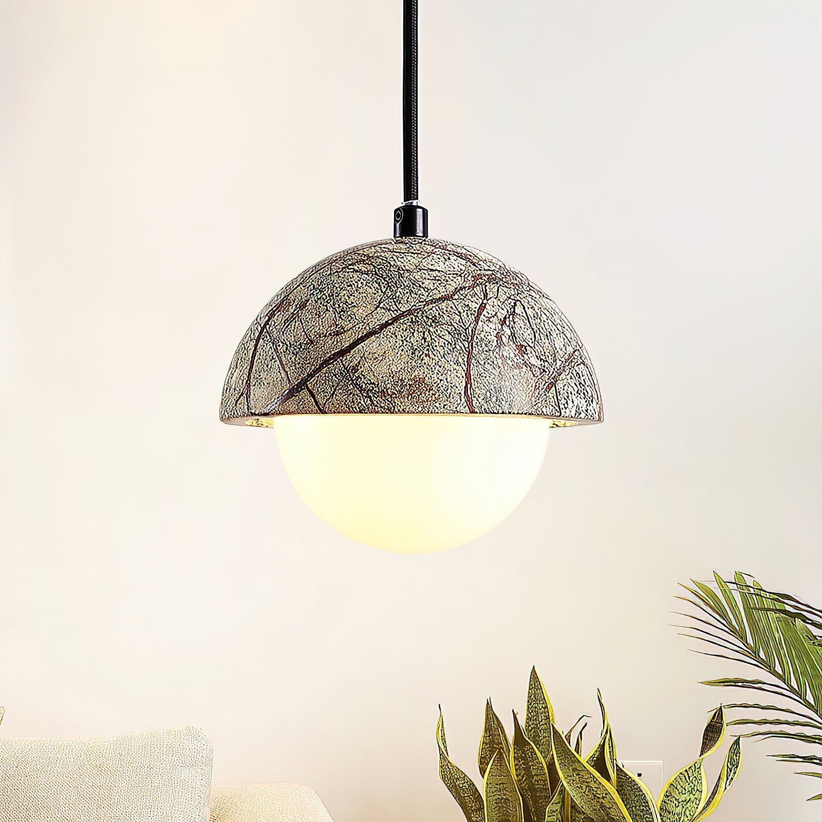 Lylorarae Modern Minimalist Marble Glass Pendant Lamp - Letslighting