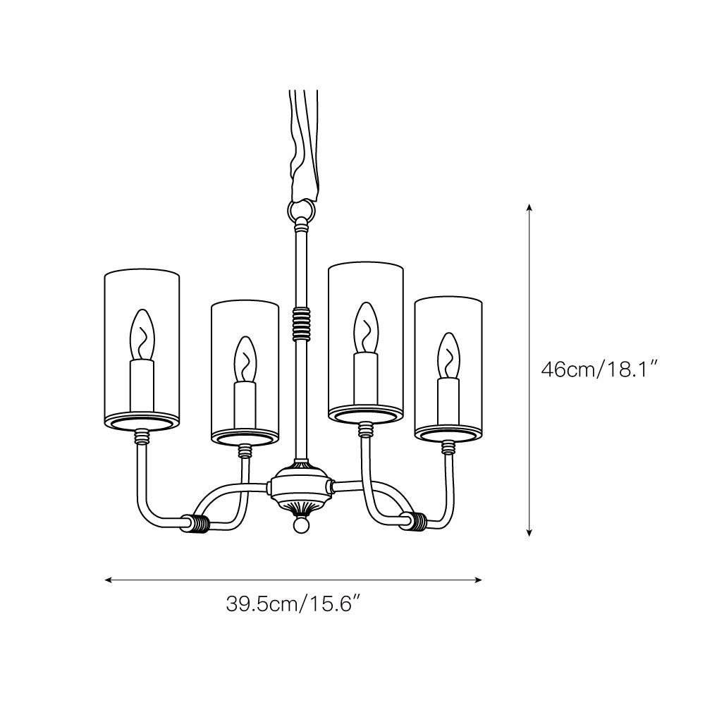 Araeos Postmoderner Luxus-Kronleuchter aus Messing und Glas-Letslighting