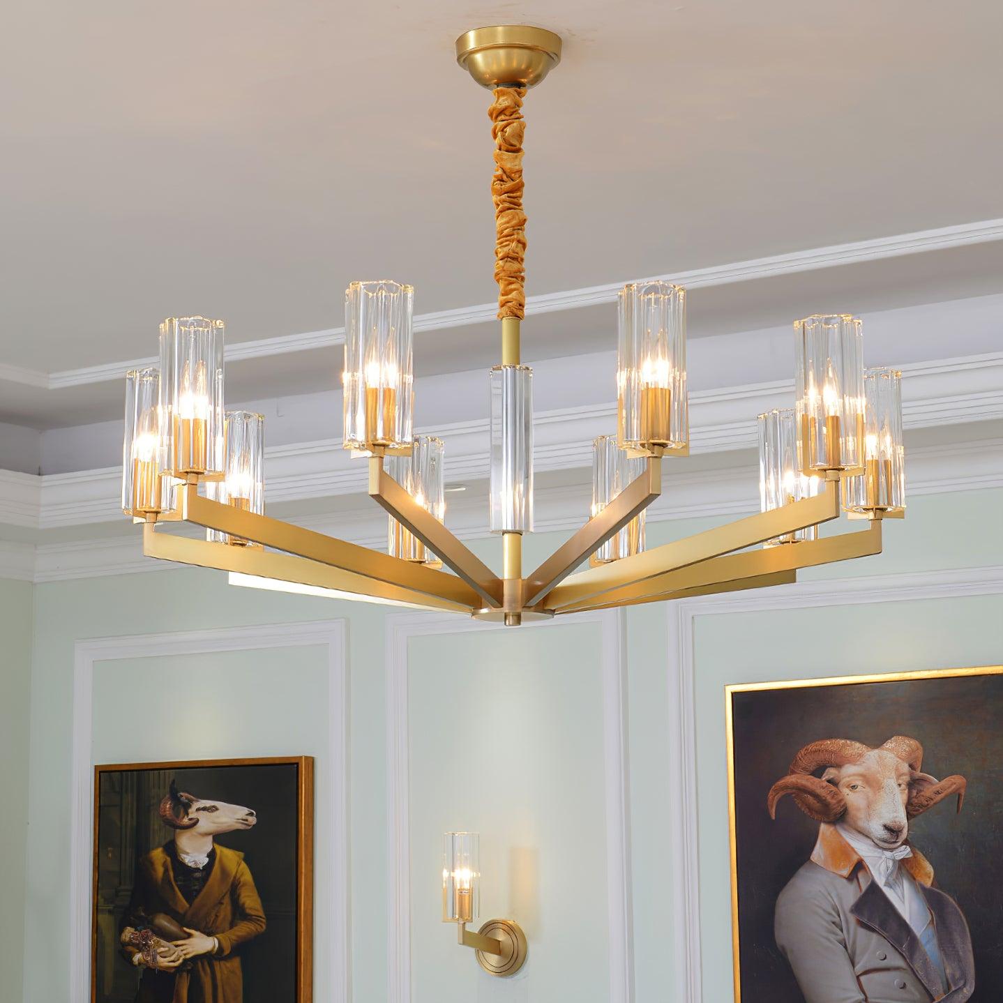 Lustra Kronleuchter Messing Glas Modern-Letslighting