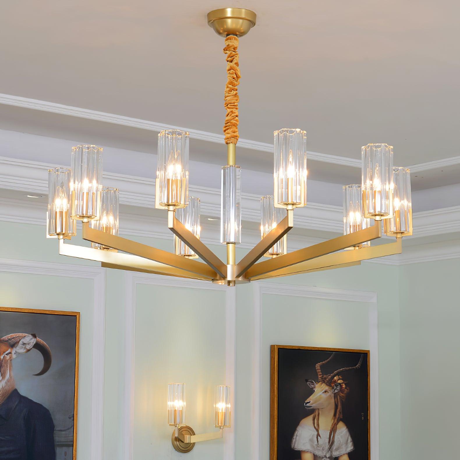 Lustra Kronleuchter Messing Glas Modern-Letslighting