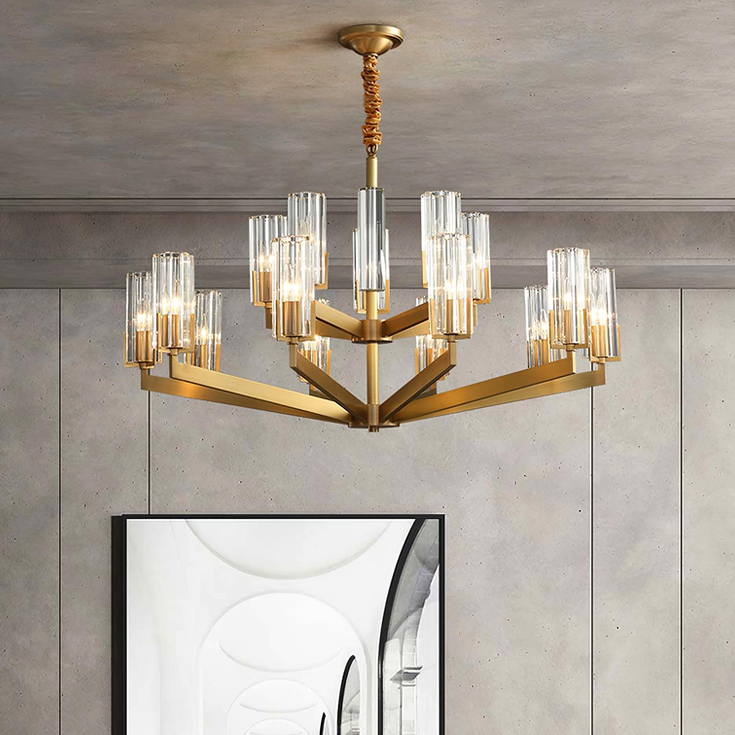 Lustra Kronleuchter Messing Glas Modern-Letslighting