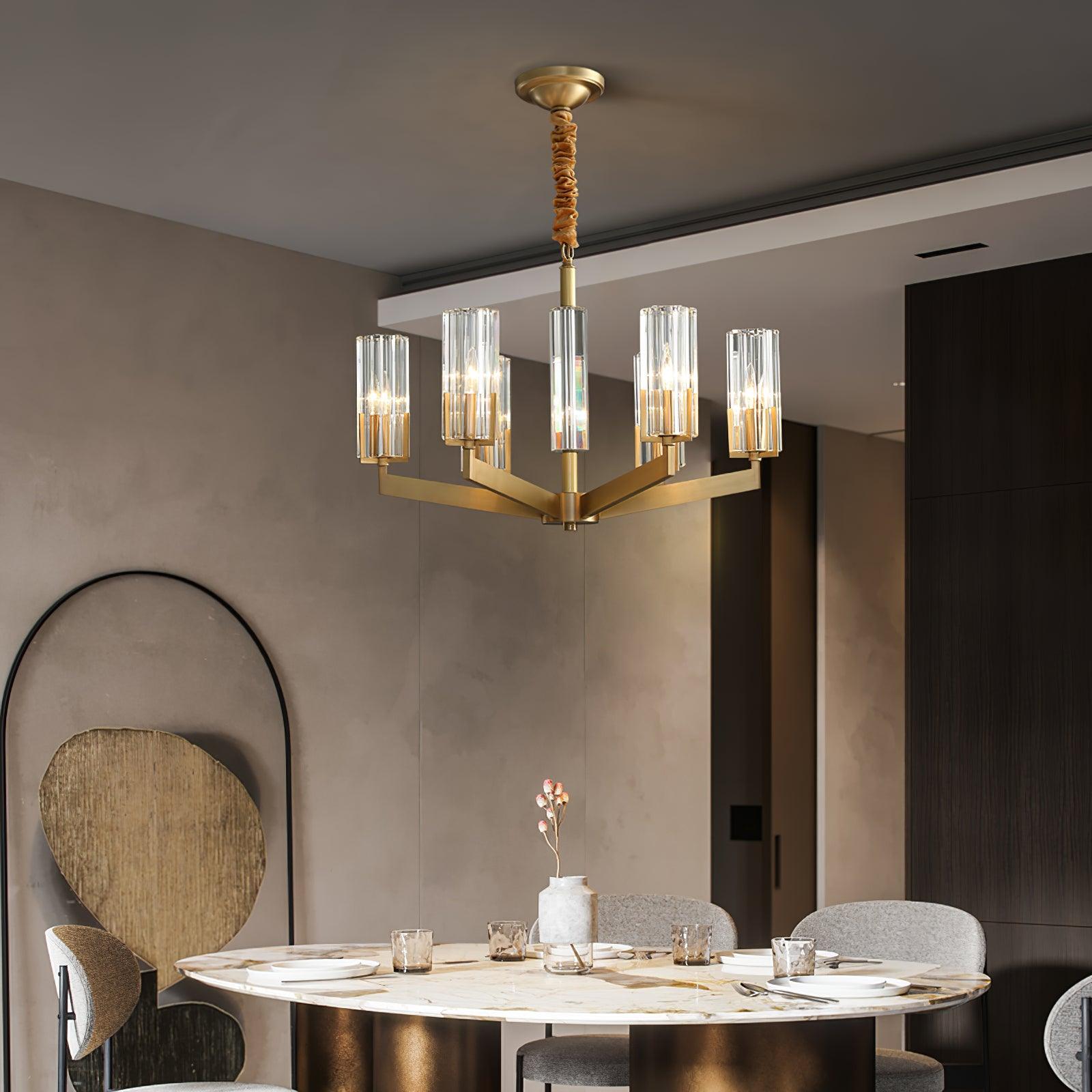 Lustra Kronleuchter Messing Glas Modern-Letslighting
