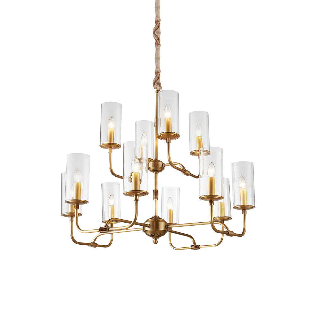 Araeos Postmoderner Luxus-Kronleuchter aus Messing und Glas-Letslighting