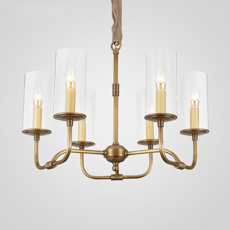 Araeos Postmoderner Luxus-Kronleuchter aus Messing und Glas-Letslighting
