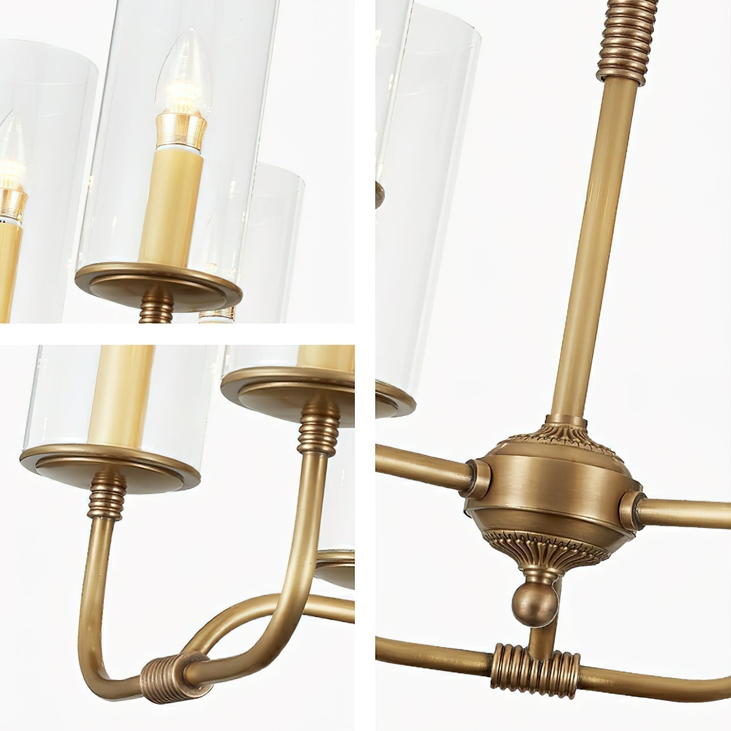 Araeos Postmoderner Luxus-Kronleuchter aus Messing und Glas-Letslighting