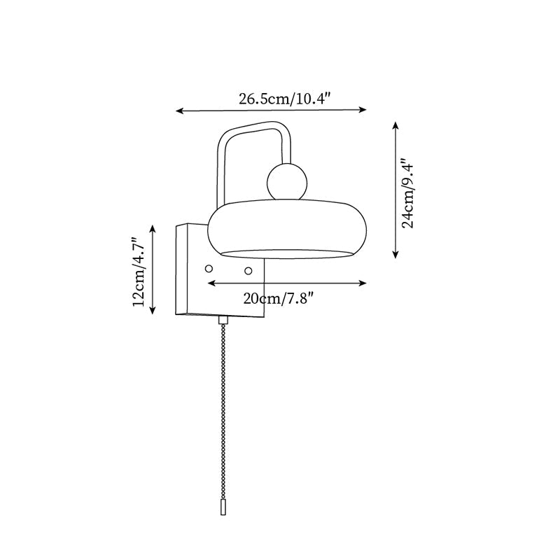 Eplio Retro Metal & Glass Wall Lamp - Letslighting