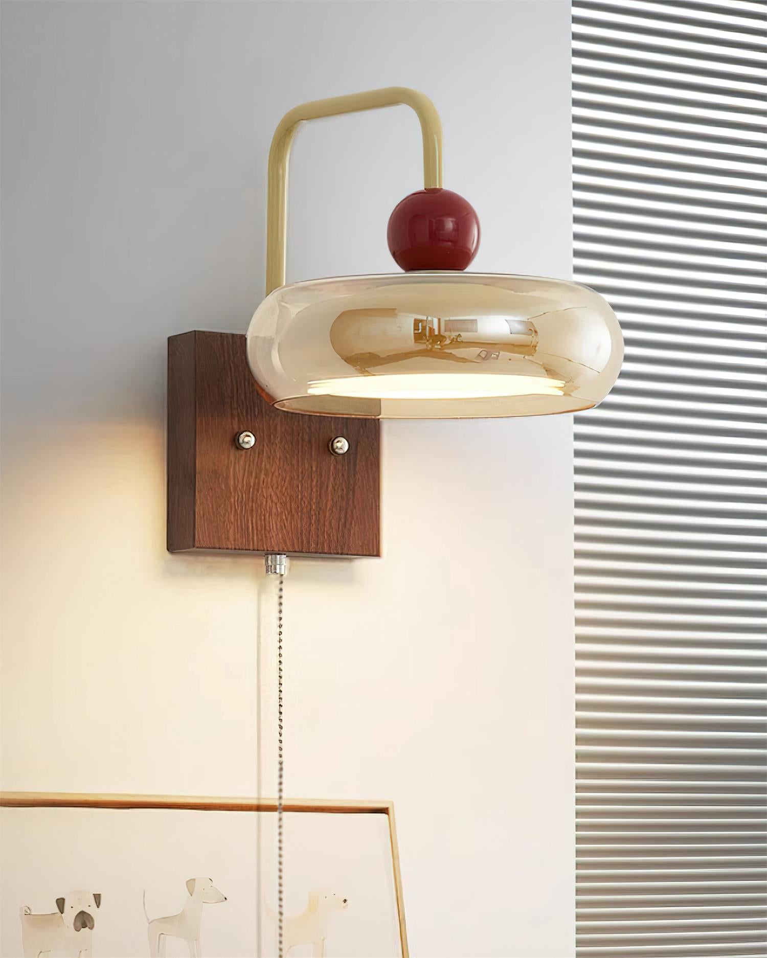 Eplio Retro Metal & Glass Wall Lamp - Letslighting