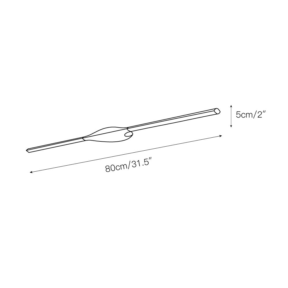 Cuthaiel Aluminium Silikon Minimalistisch Linear Wandleuchte-Letslighting