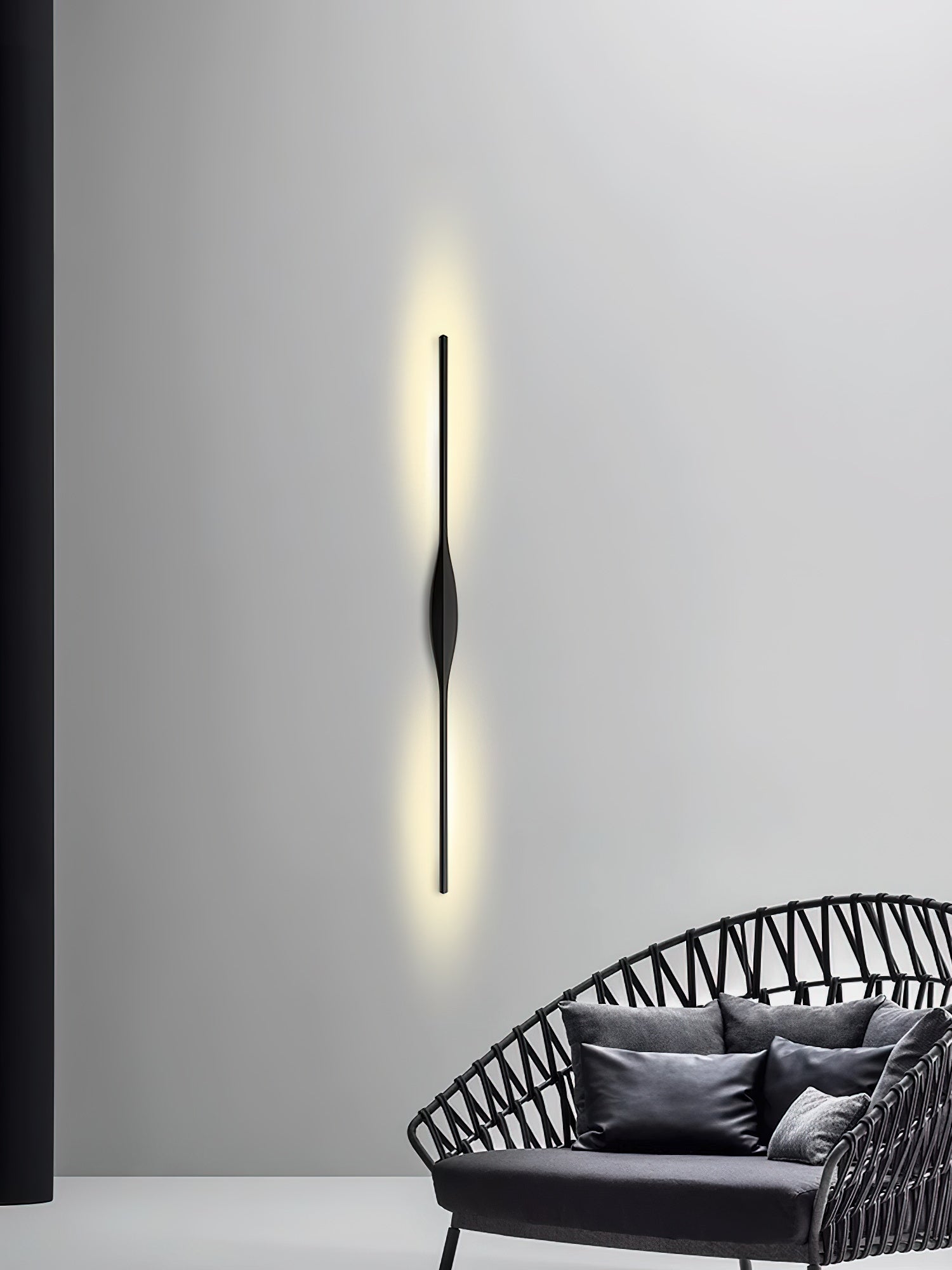 Cuthaiel Aluminium Silikon Minimalistisch Linear Wandleuchte-Letslighting