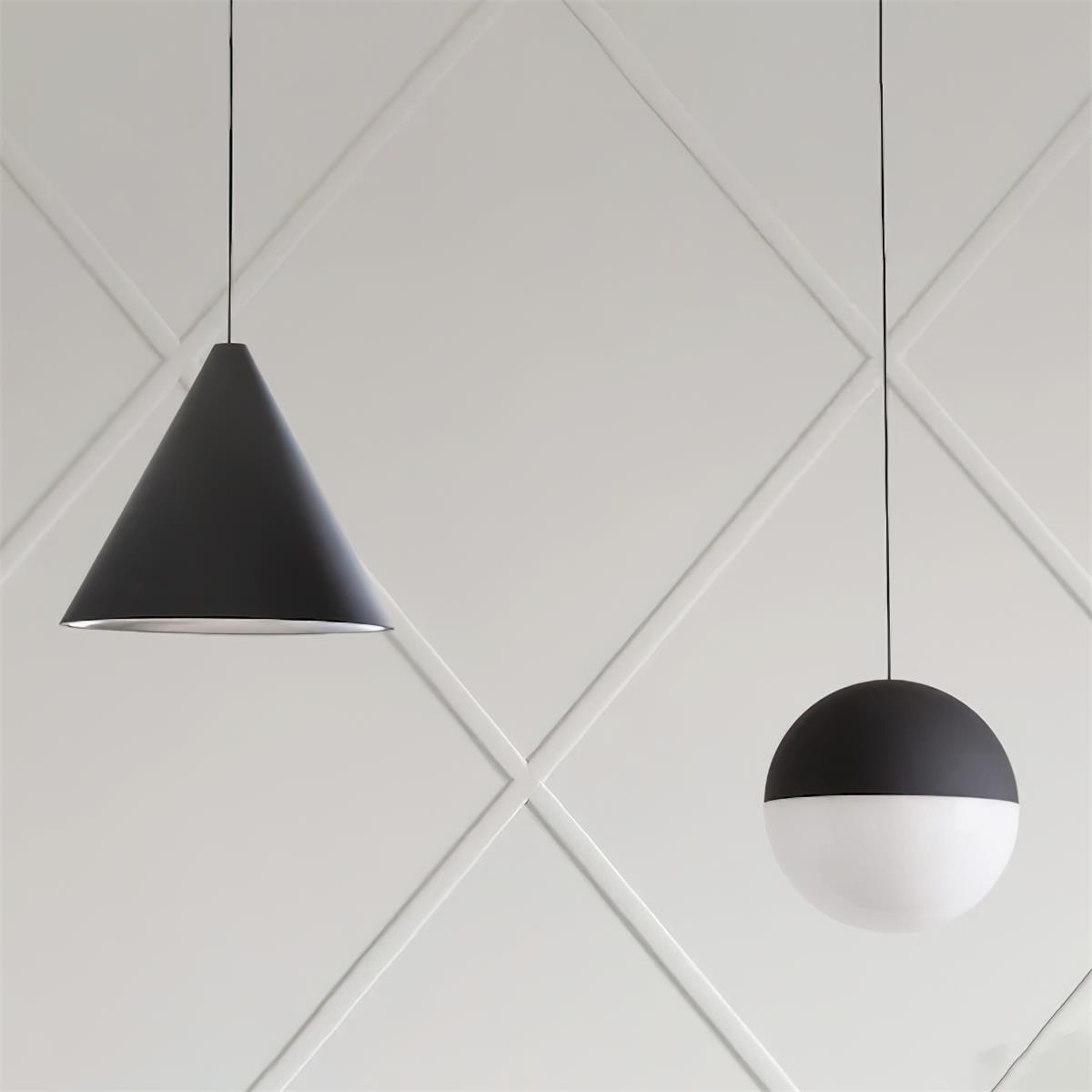 Pendelleuchte Schwarz Kegelschirm Industrial-Letslighting