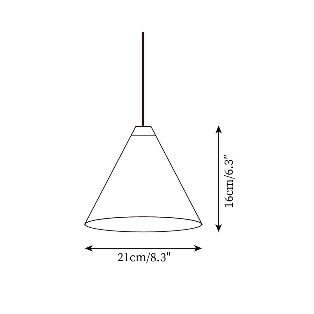 Pendelleuchte Schwarz Kegelschirm Industrial-Letslighting