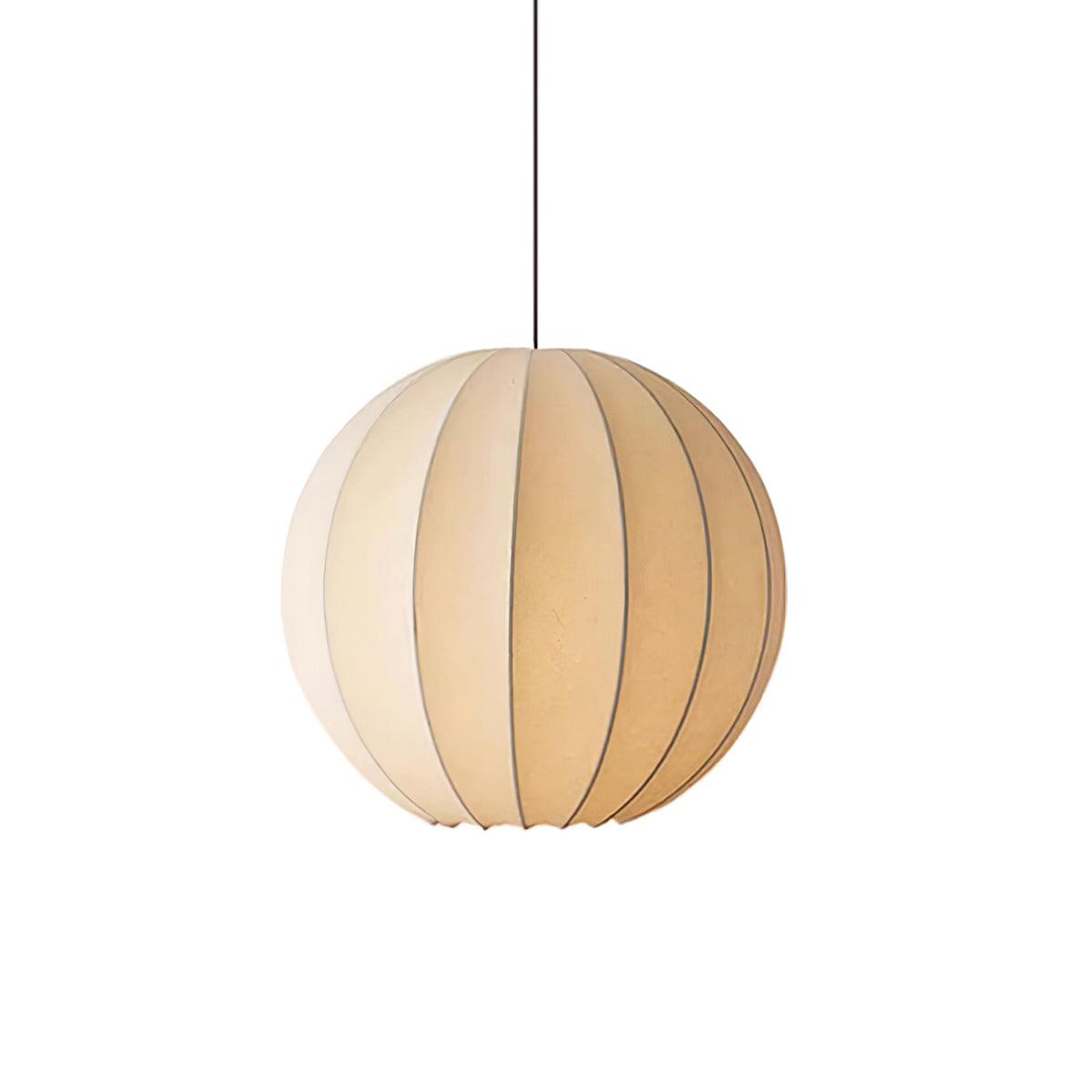 Pendelleuchte Seide Gerippte Kugel Modern-Letslighting