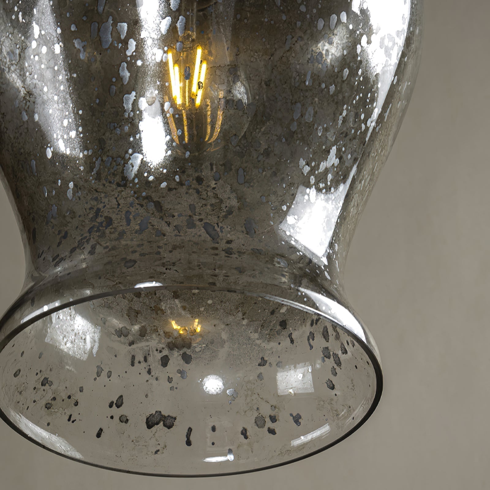Ilvenel Vintage Industrial Holz Glas Pendelleuchte-Letslighting