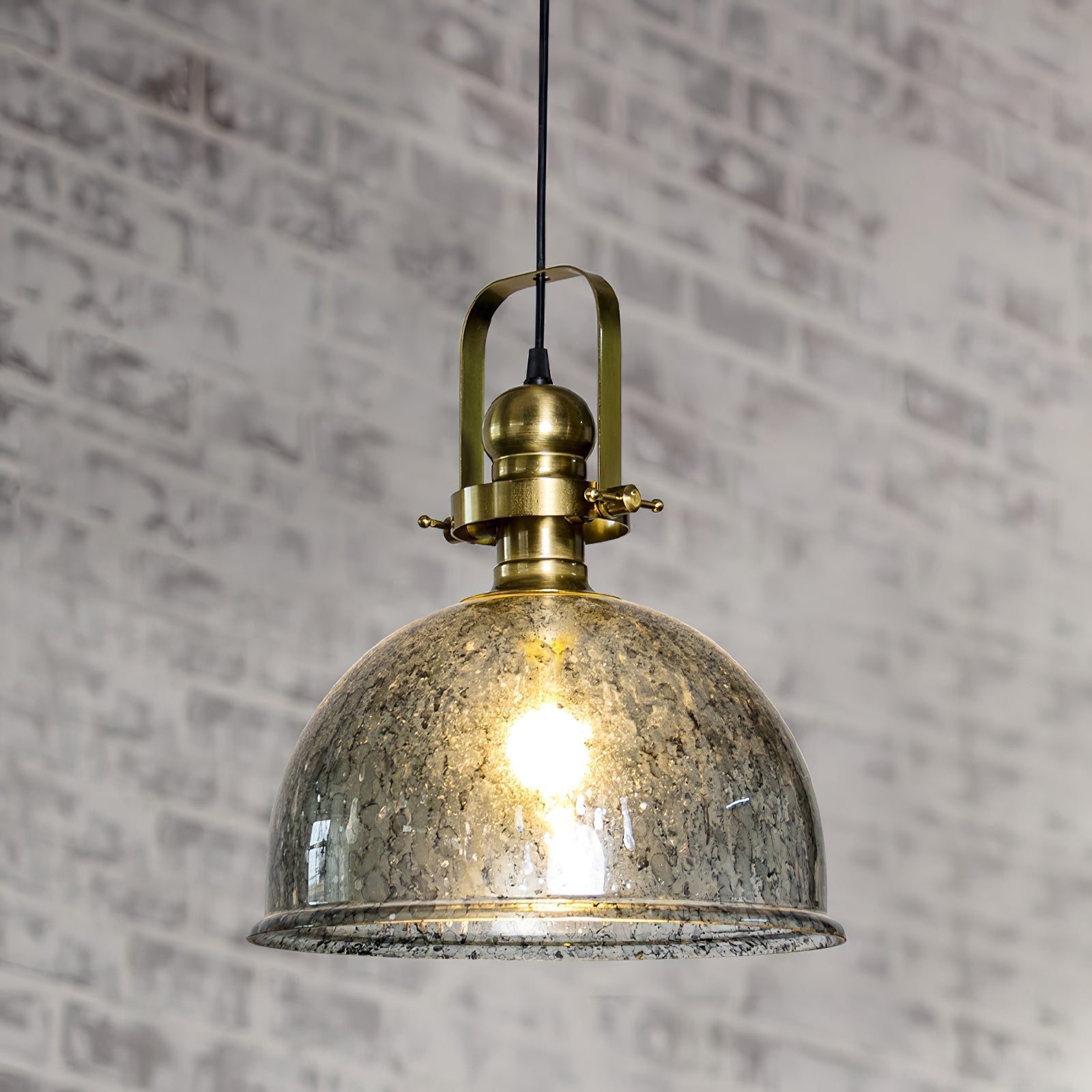 Ilvenel Vintage Industrial Holz Glas Pendelleuchte-Letslighting