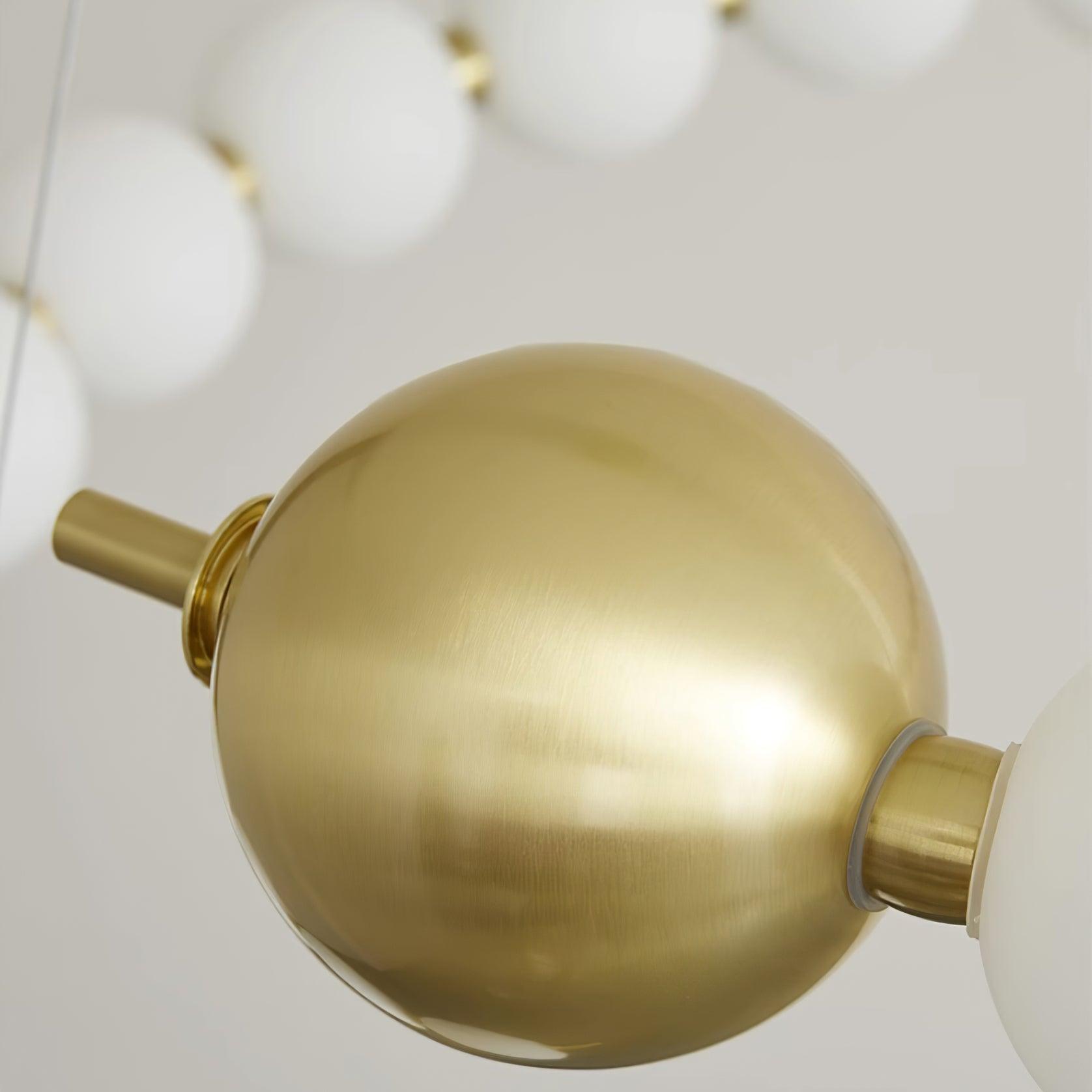 Kronleuchter Messing Ring Kugeln Modern Minimalistisch-Letslighting