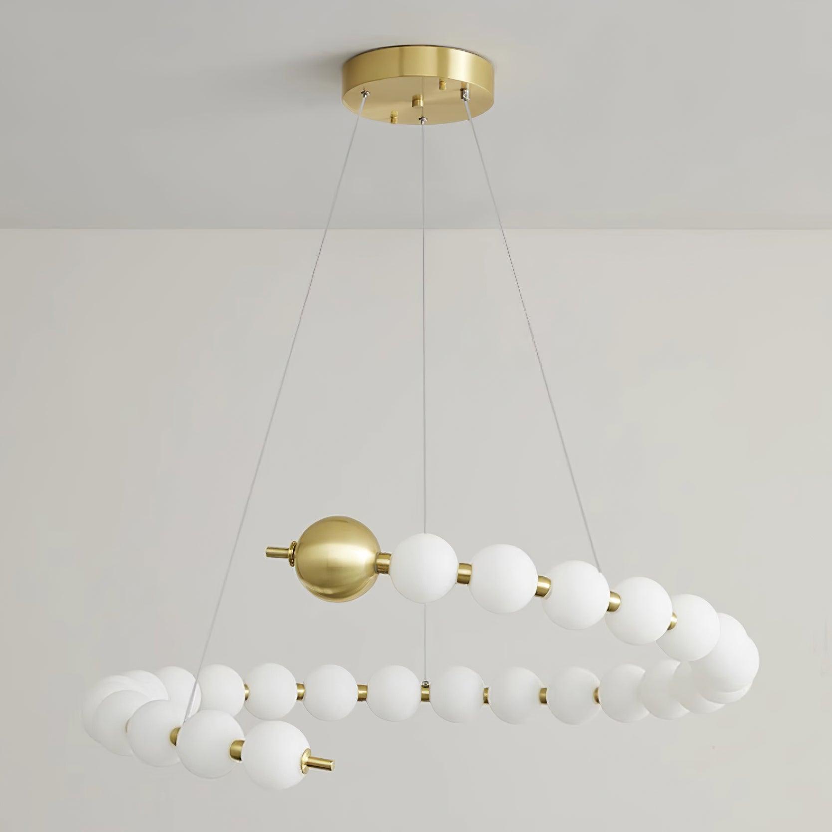 Kronleuchter Messing Ring Kugeln Modern Minimalistisch-Letslighting