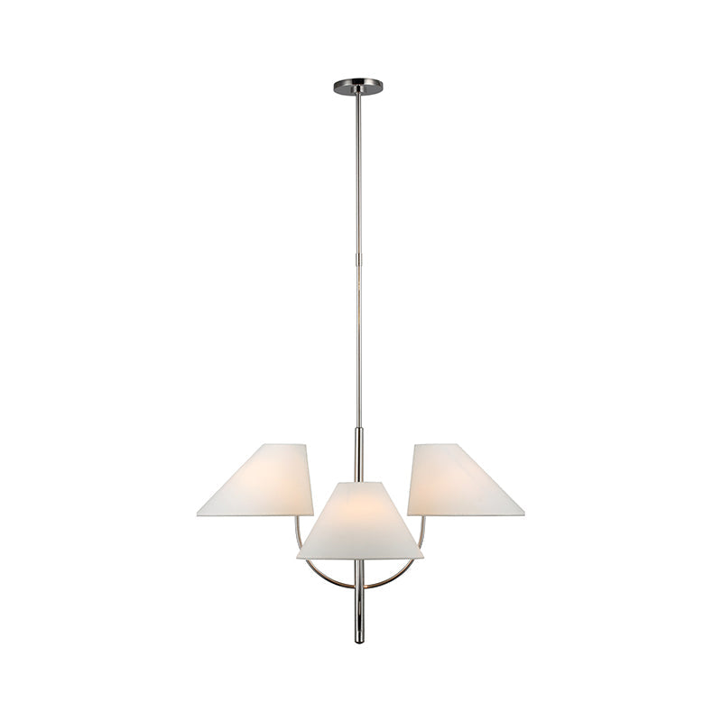 Armira Vintage Industrieller Messing Stoff-Kronleuchter-Letslighting
