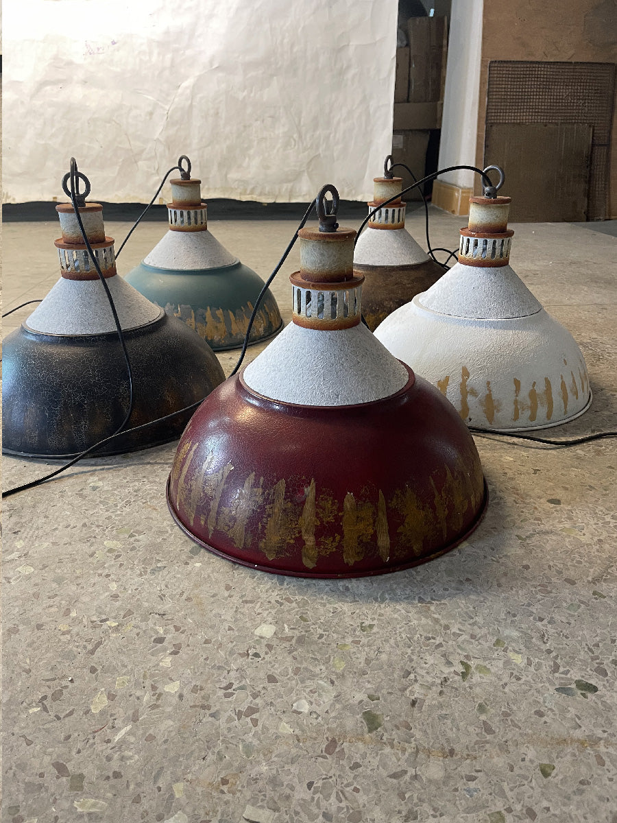 Avynor Blau Vintage Industrial Pendelleuchte-Letslighting