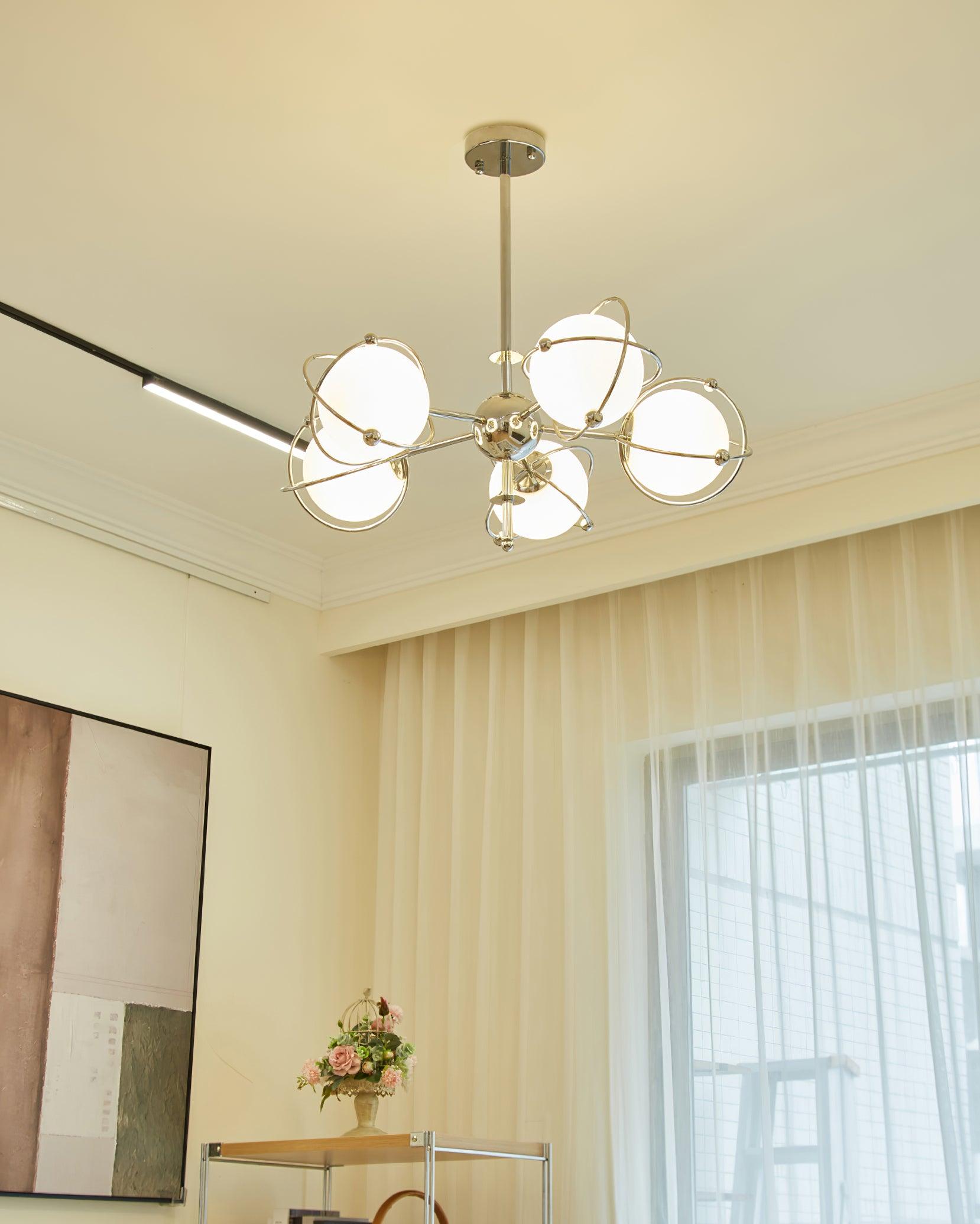 Zomarion Hochwertiger Nordischer Kunstglas-Kronleuchter-Letslighting