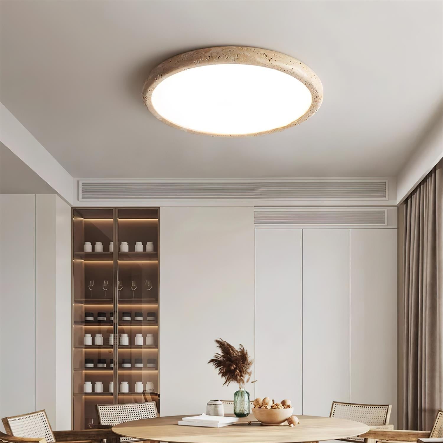 Lunaro Travertine Ceiling Light - Letslighting