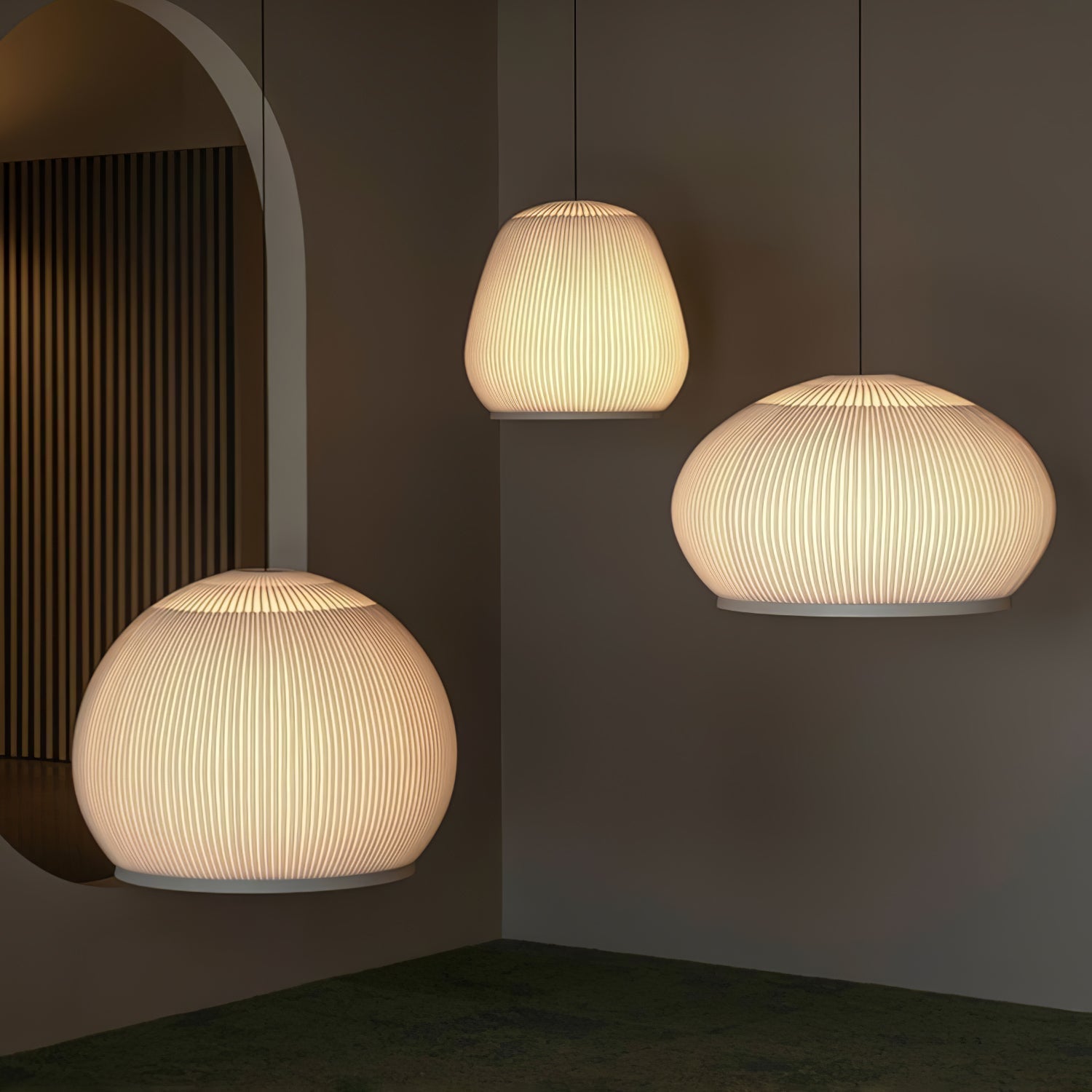 Blythe Minimalistisch Stoff Pendelleuchte Leuchte-Letslighting