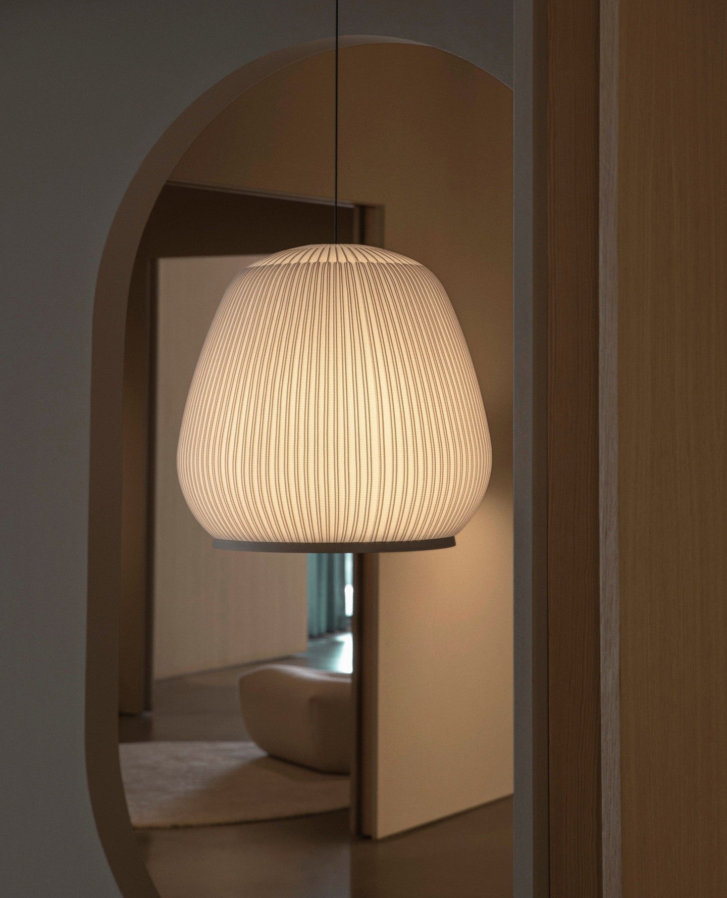 Blythe Minimalistisch Stoff Pendelleuchte Leuchte-Letslighting