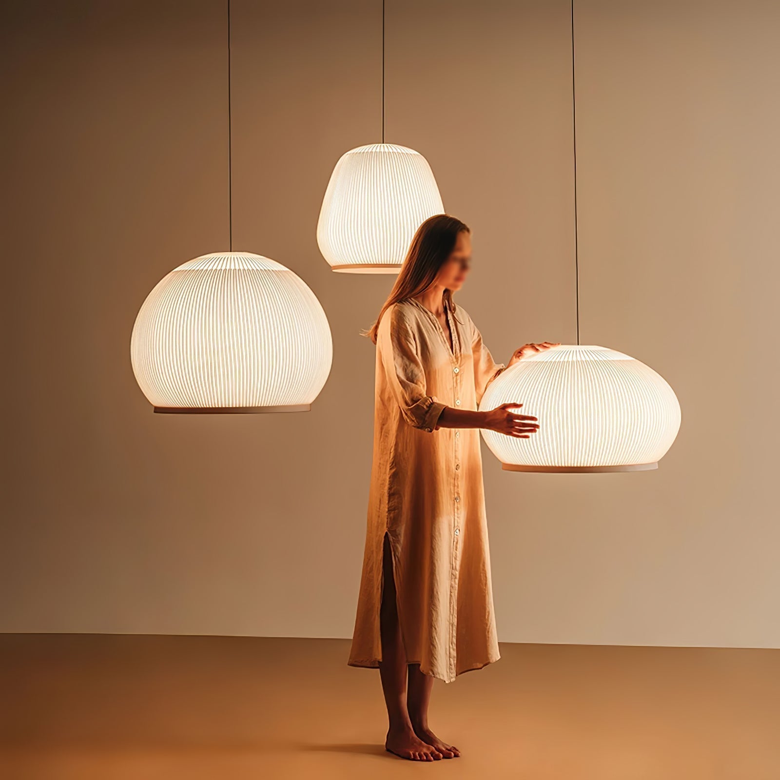 Blythe Minimalistisch Stoff Pendelleuchte Leuchte-Letslighting