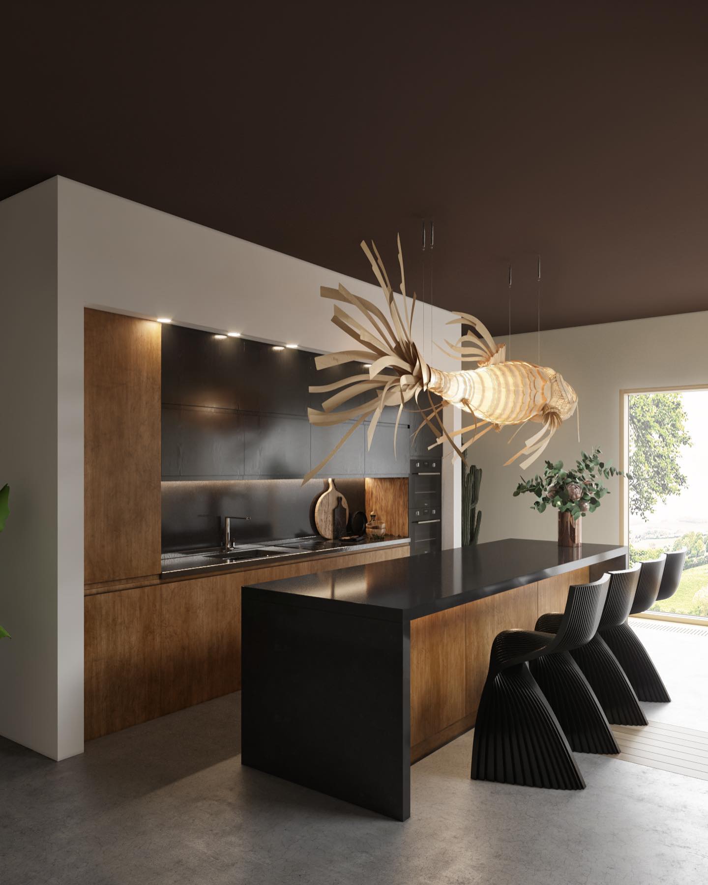 Ivsolara Moderner Holz-Kronleuchter-Letslighting