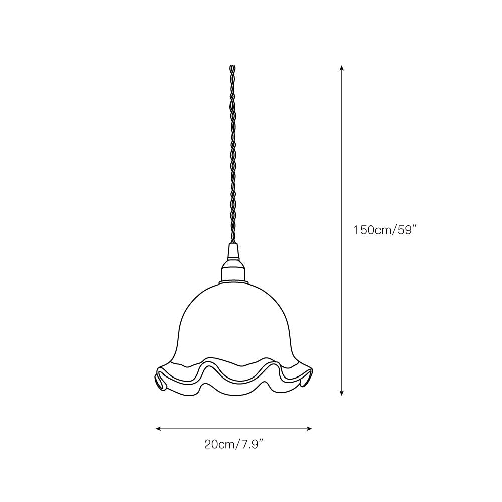 Allirora Premium Elegance Brass Glass Pendant Lamp - Letslighting