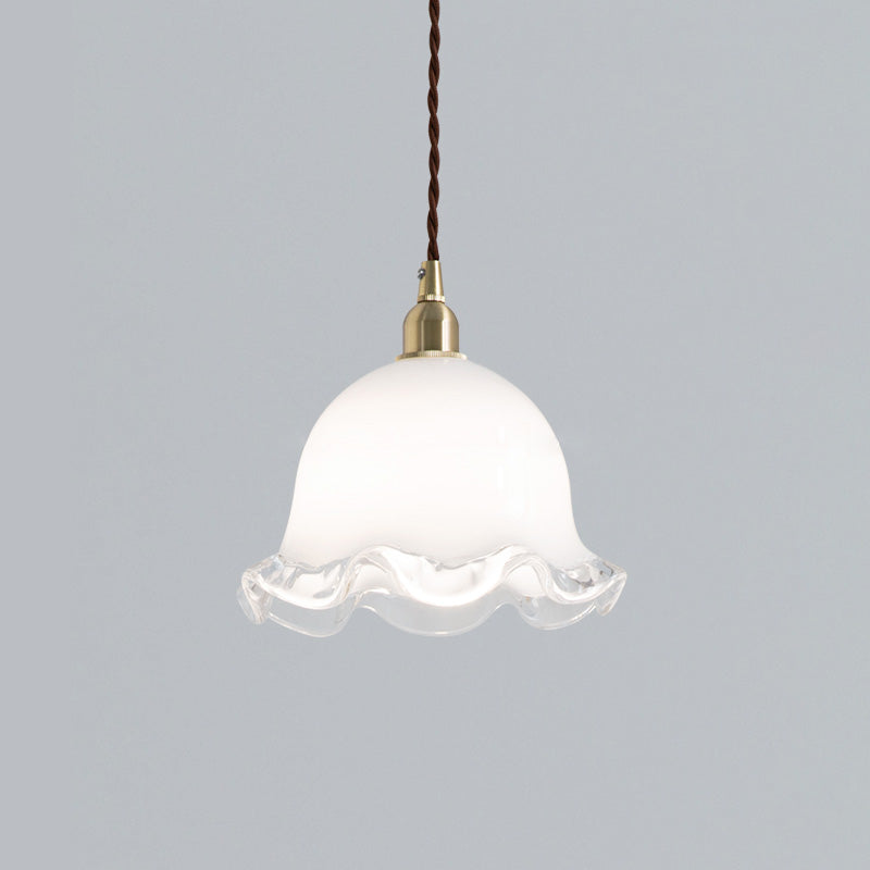 Allirora Premium Elegance Brass Glass Pendant Lamp - Letslighting