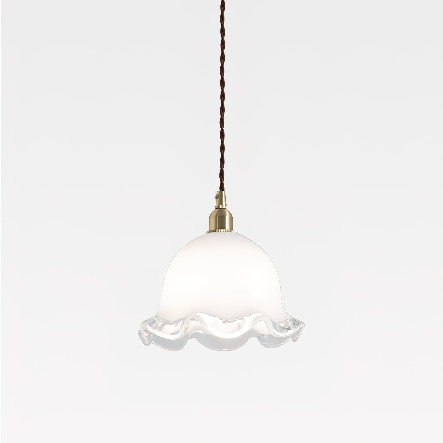 Allirora Premium Elegance Brass Glass Pendant Lamp - Letslighting
