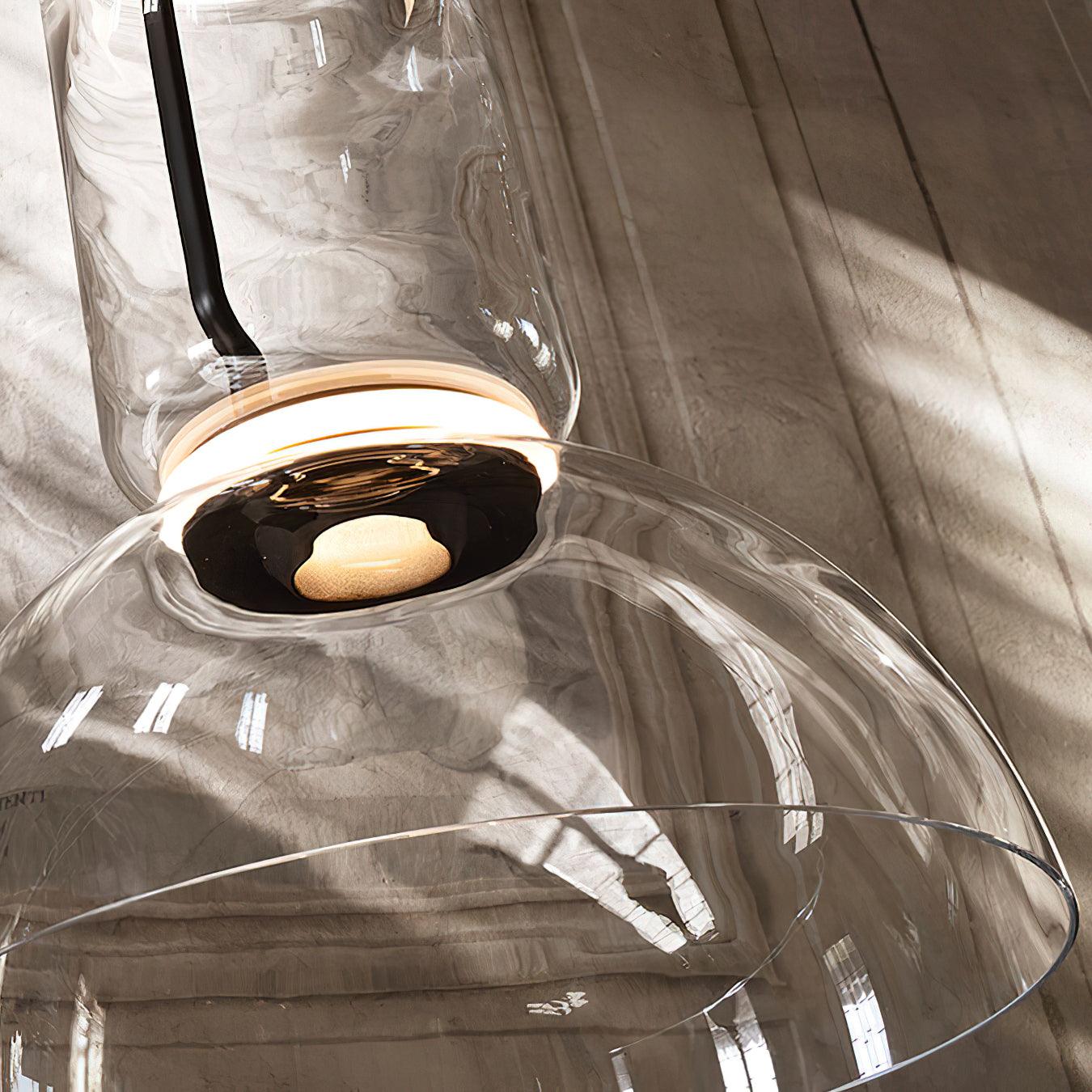 Virelo Stacked Glass Cylinder Pendant Light - Letslighting